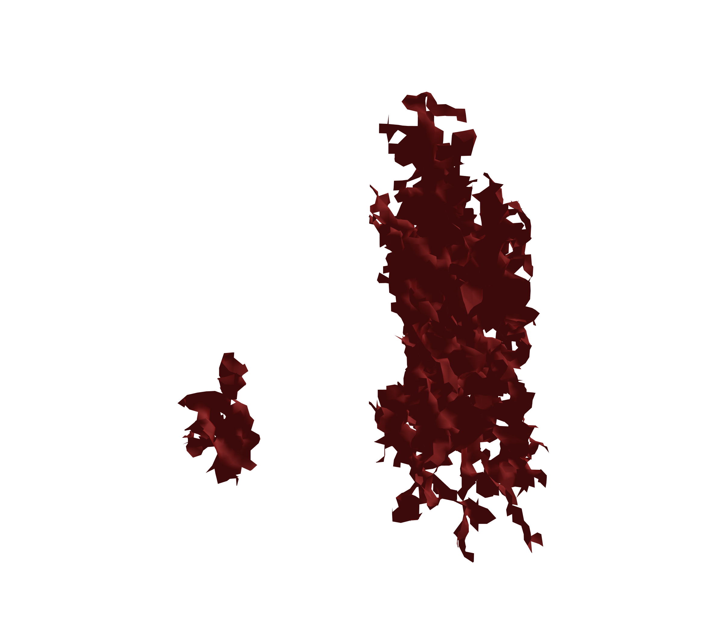 Surface Mesh (Expiration) - Front View