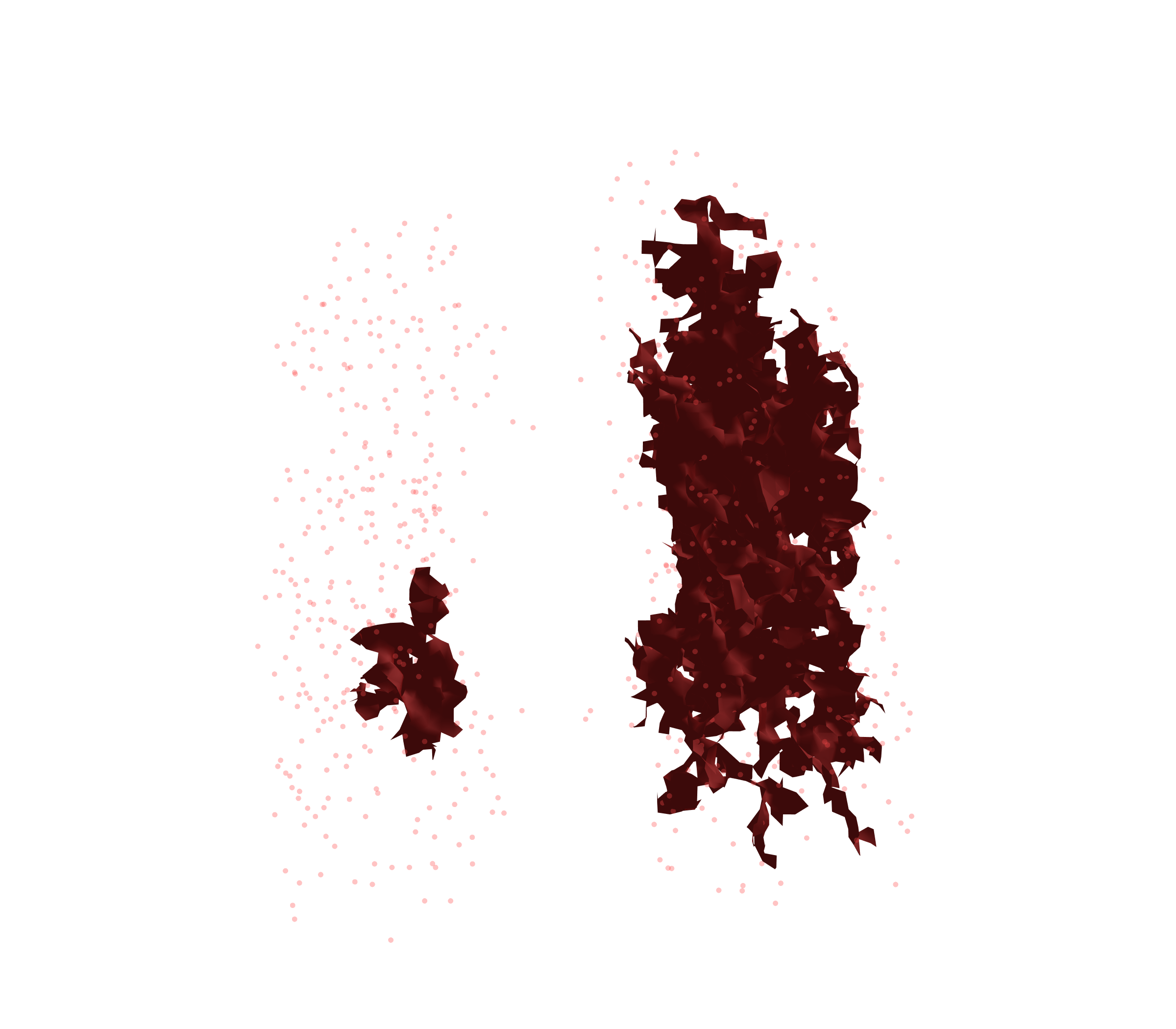 Combined Visualization (Expiration) - Front View