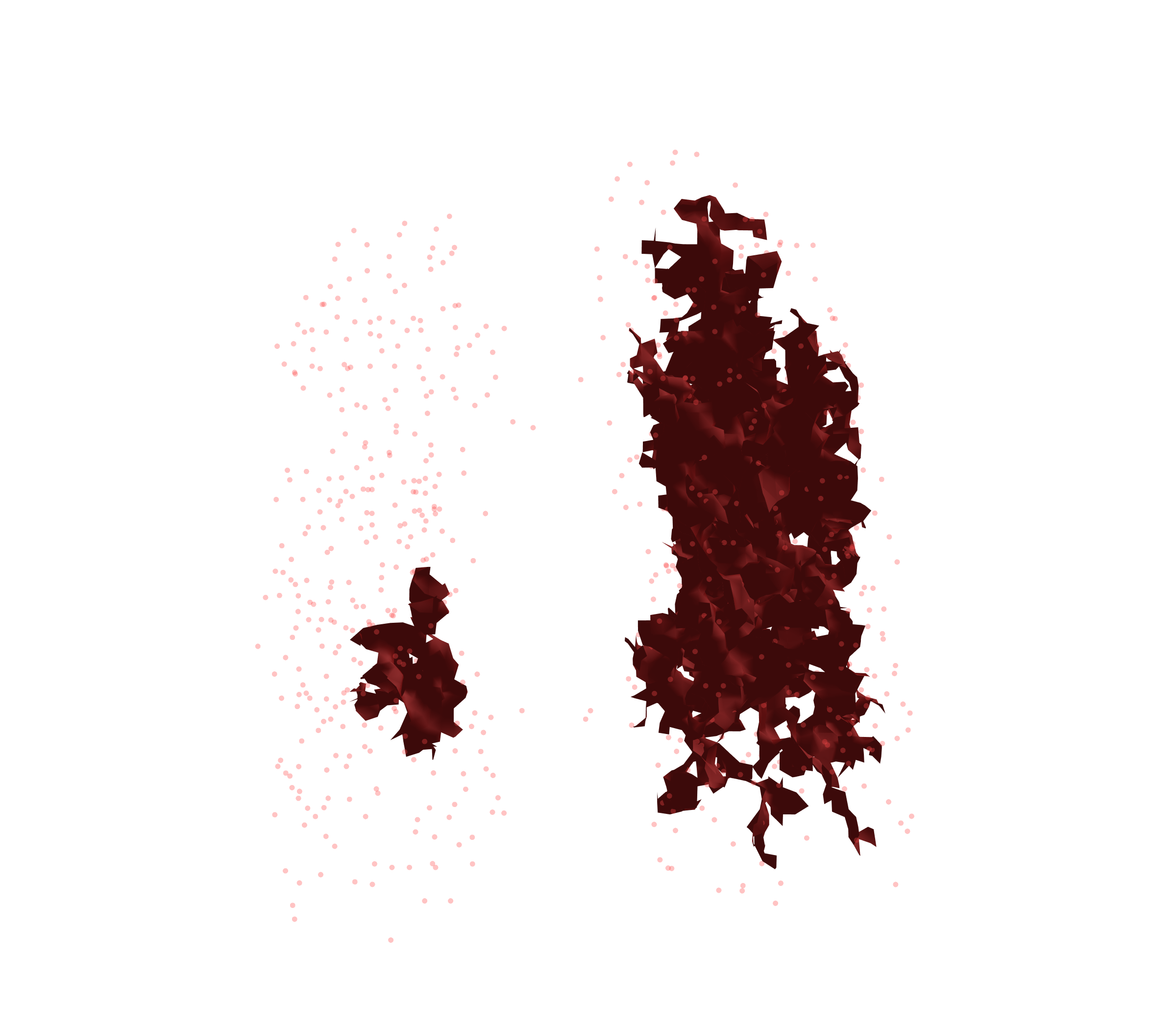 Combined Visualization (Expiration) - Front View