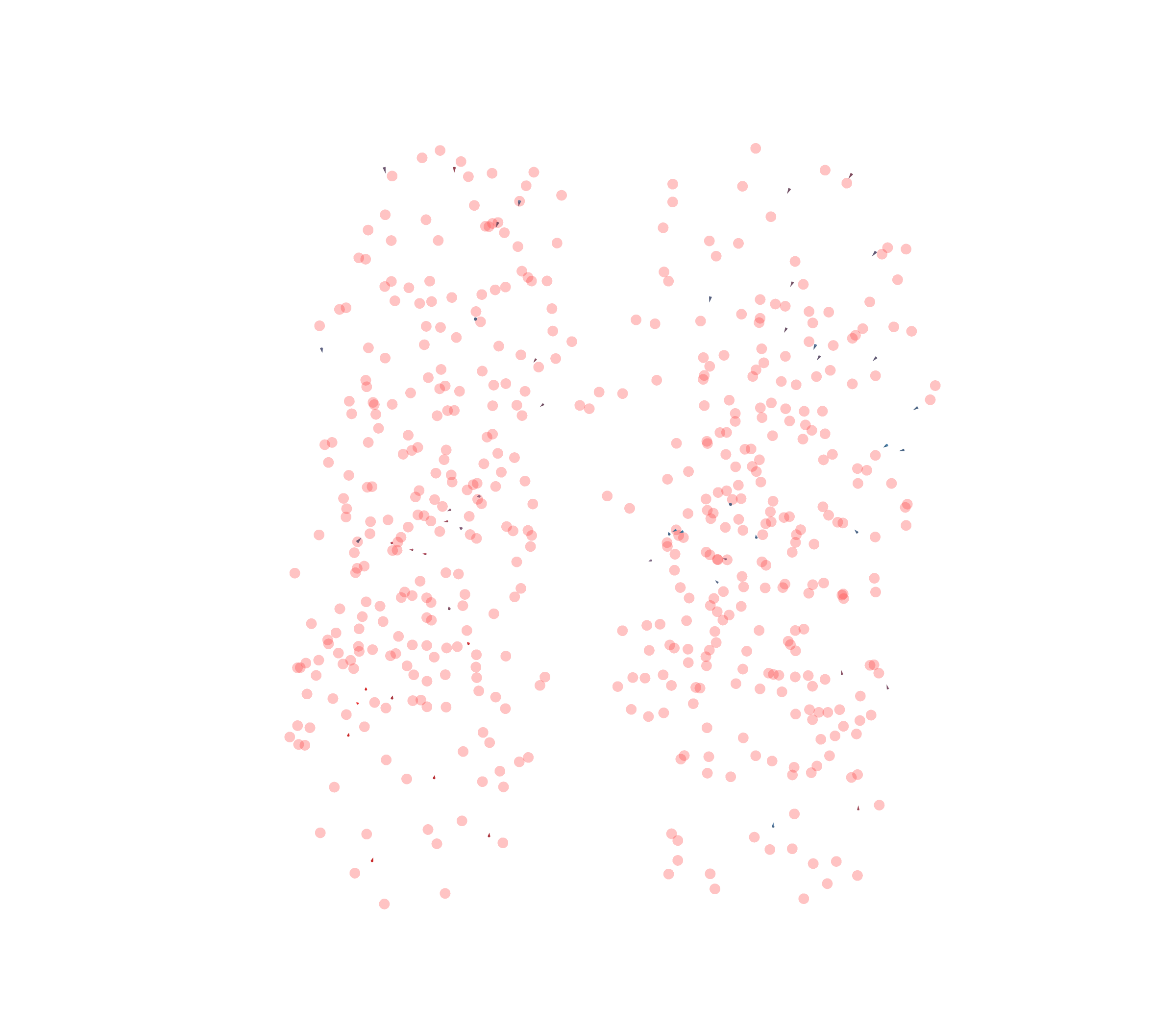 Displacement Vectors - Front View