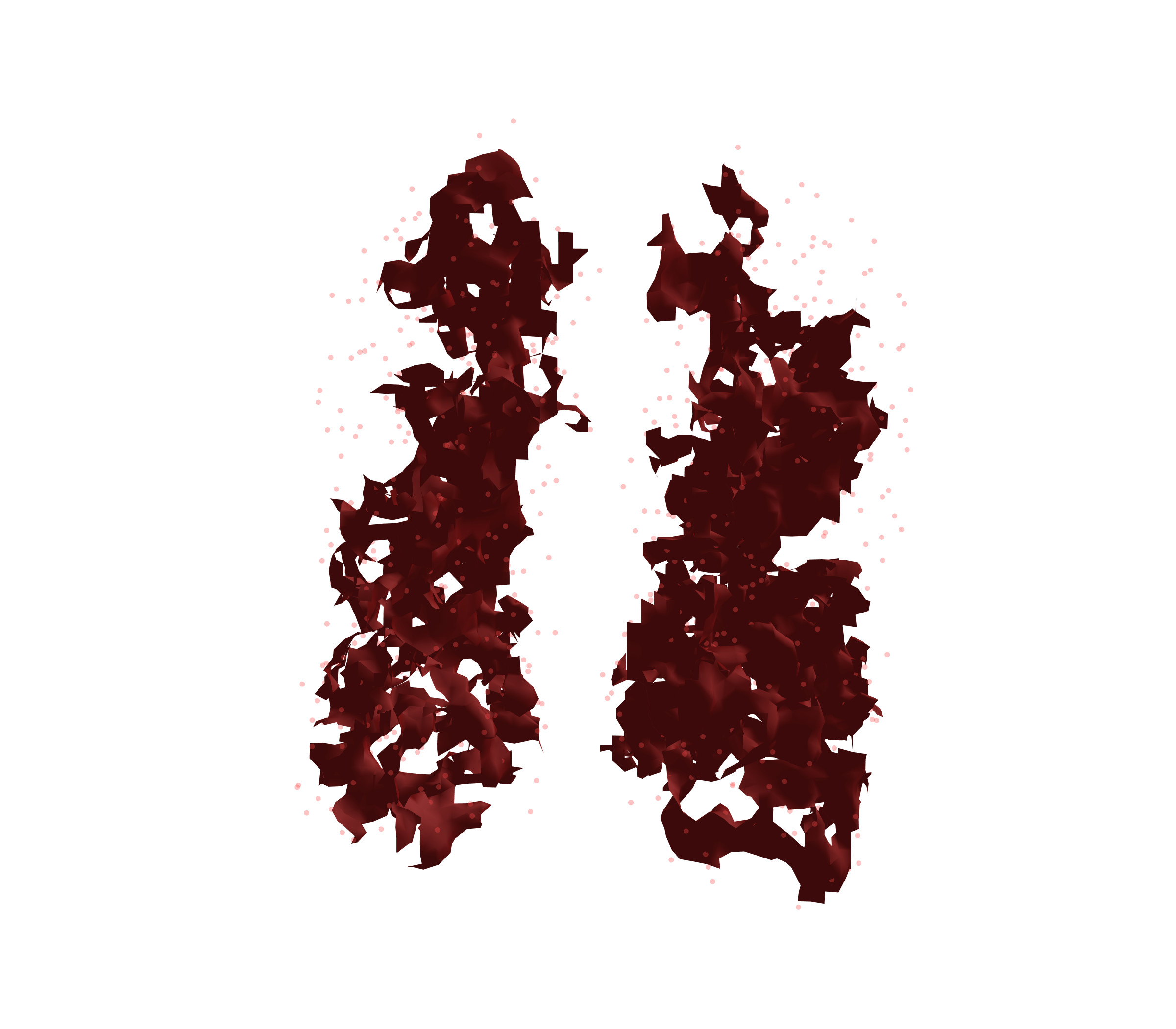 Combined Visualization (Expiration) - Front View