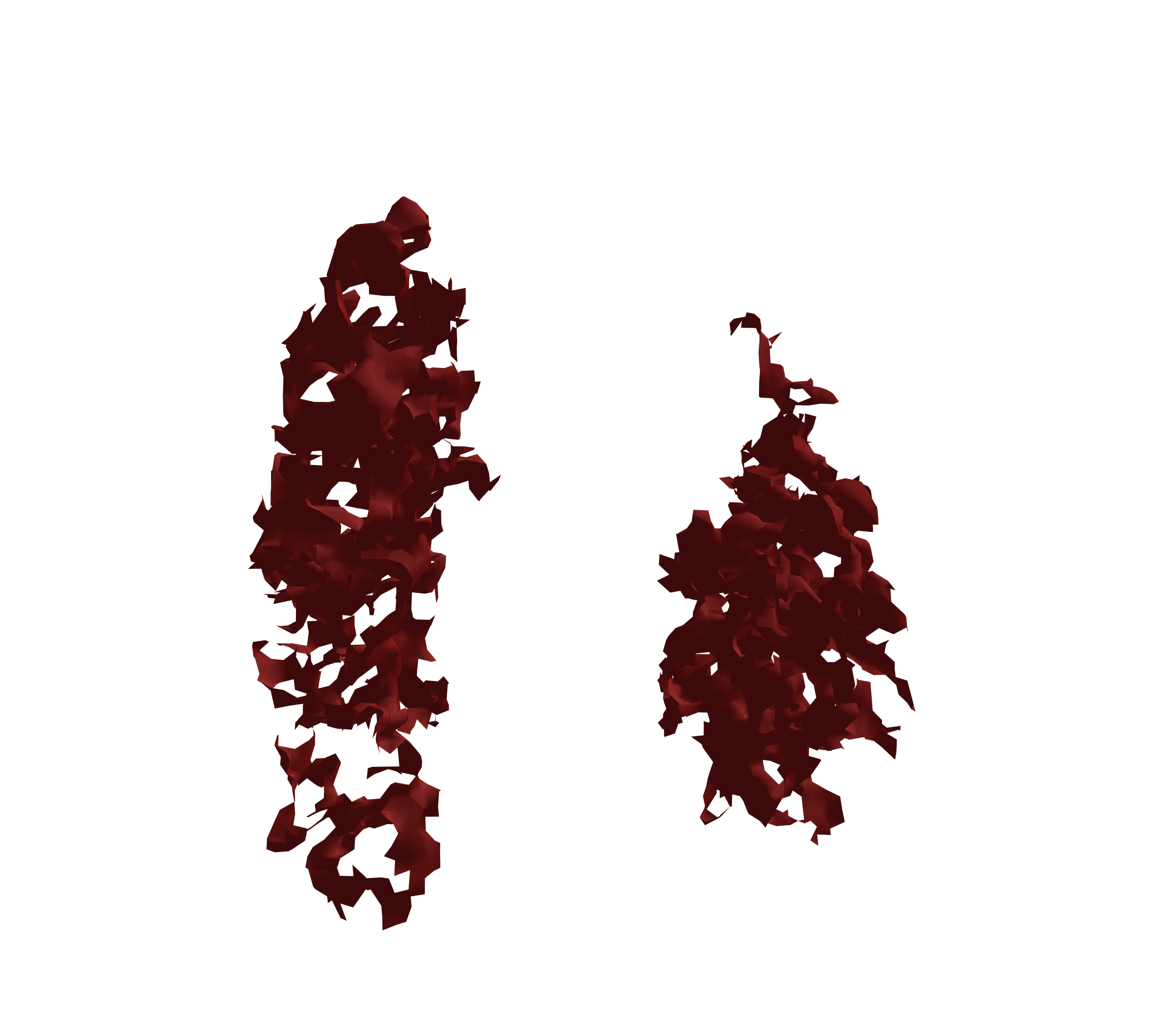 Surface Mesh (Expiration) - Front View