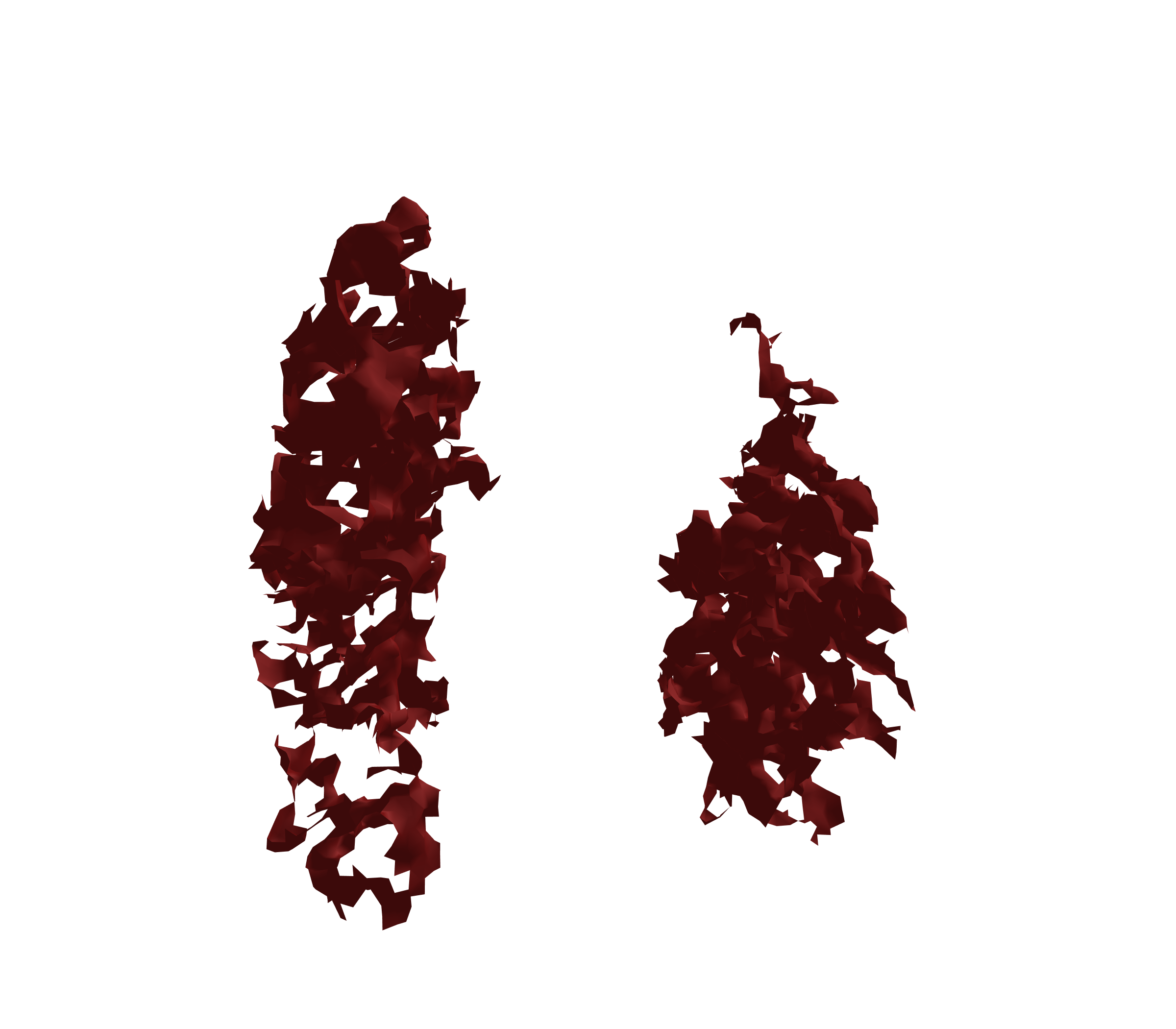 Surface Mesh (Expiration) - Front View