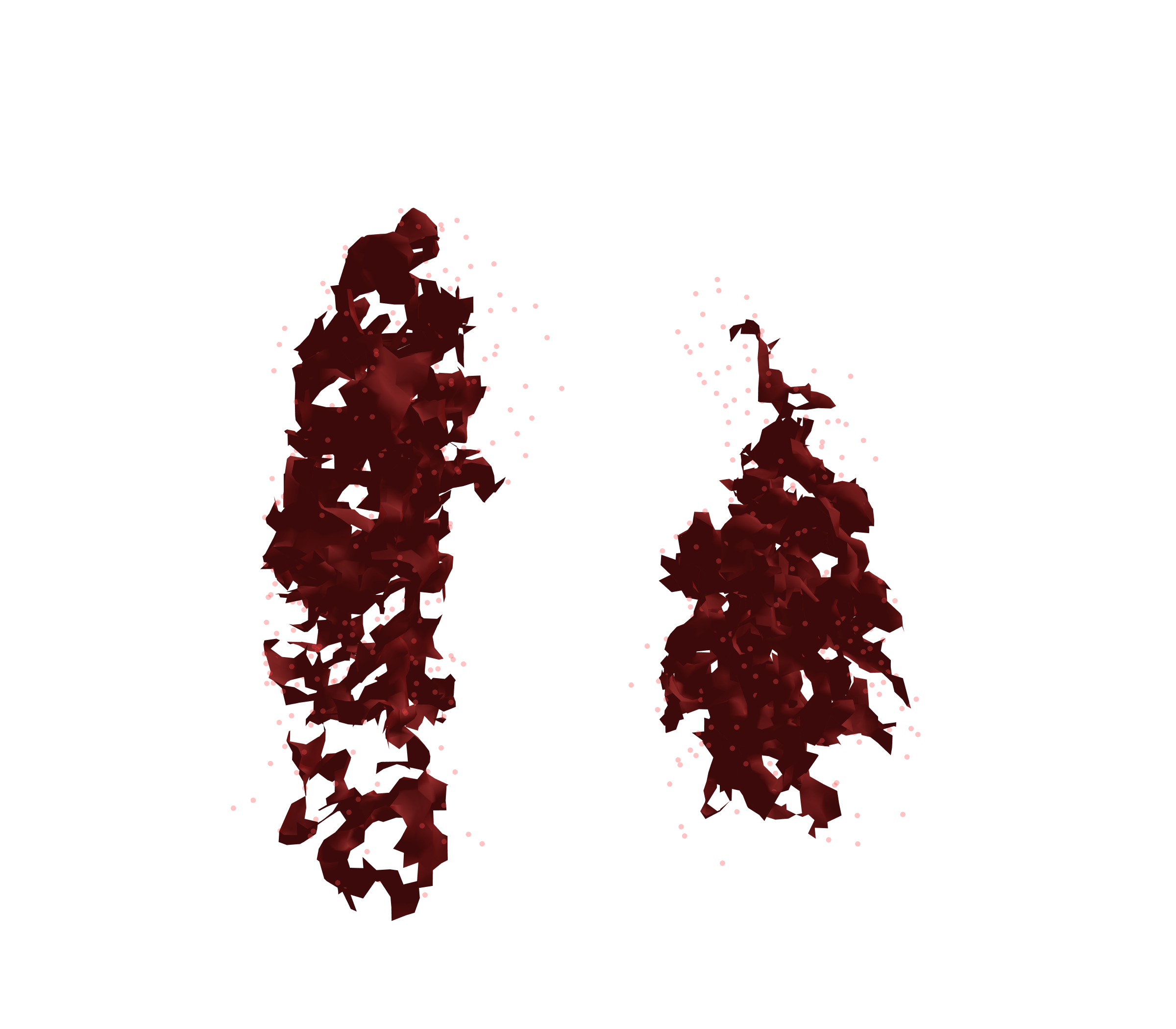 Combined Visualization (Expiration) - Front View