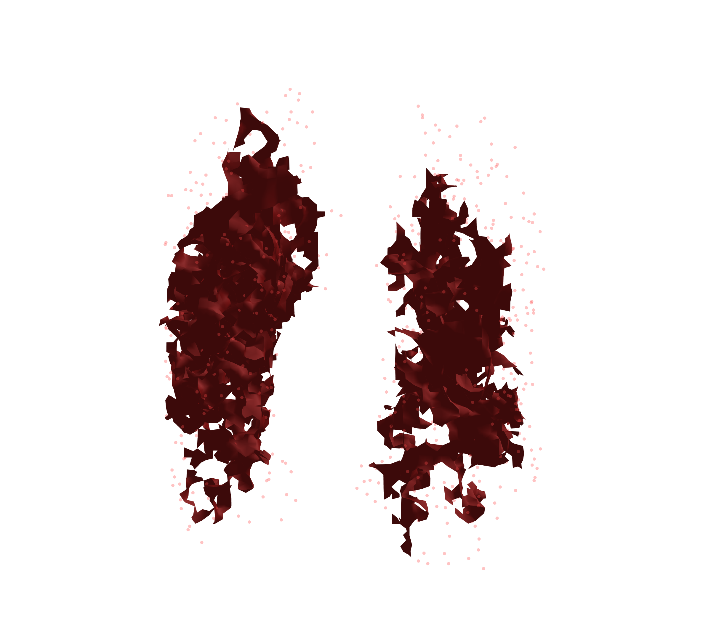 Combined Visualization (Expiration) - Front View