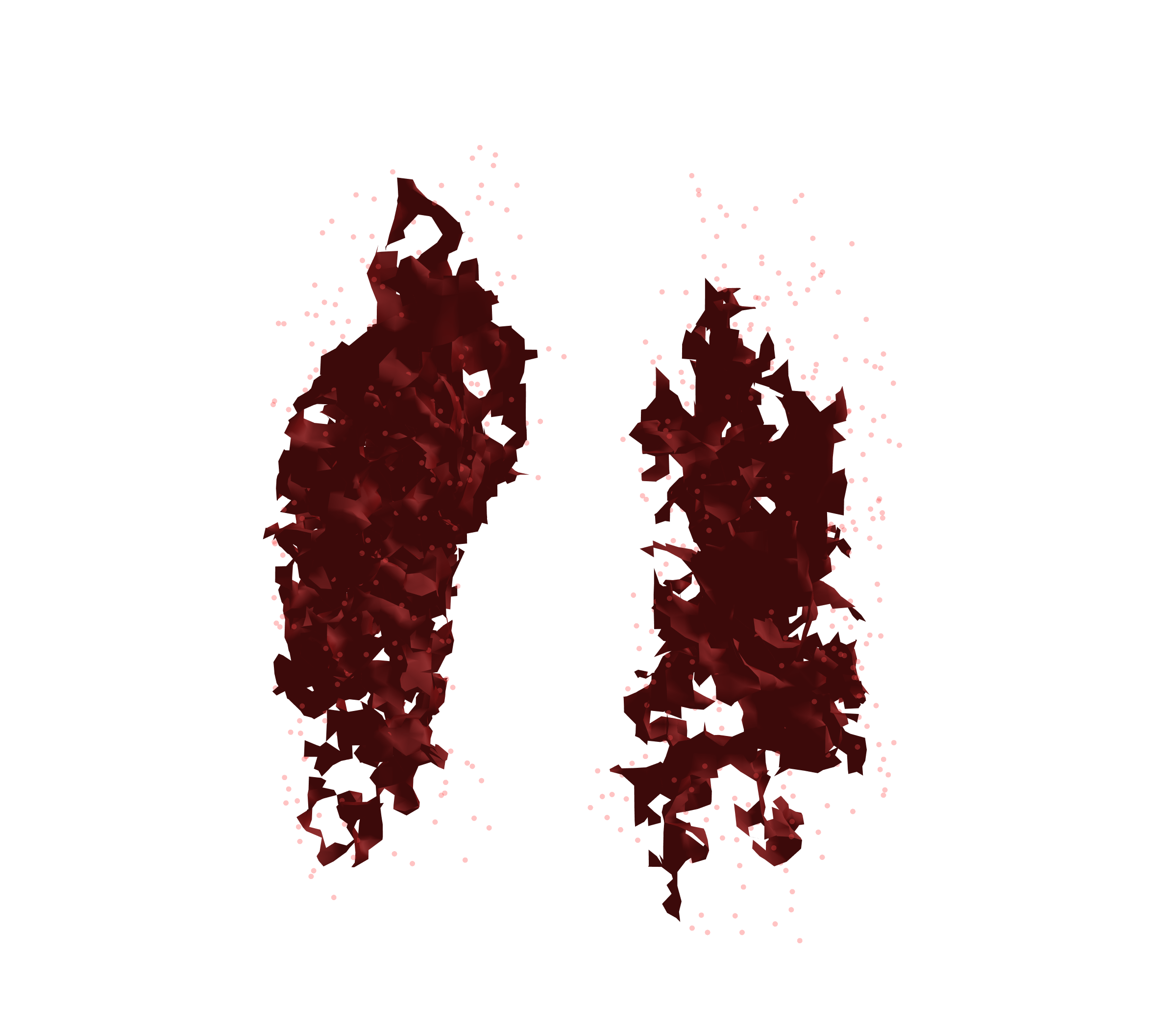 Combined Visualization (Expiration) - Front View