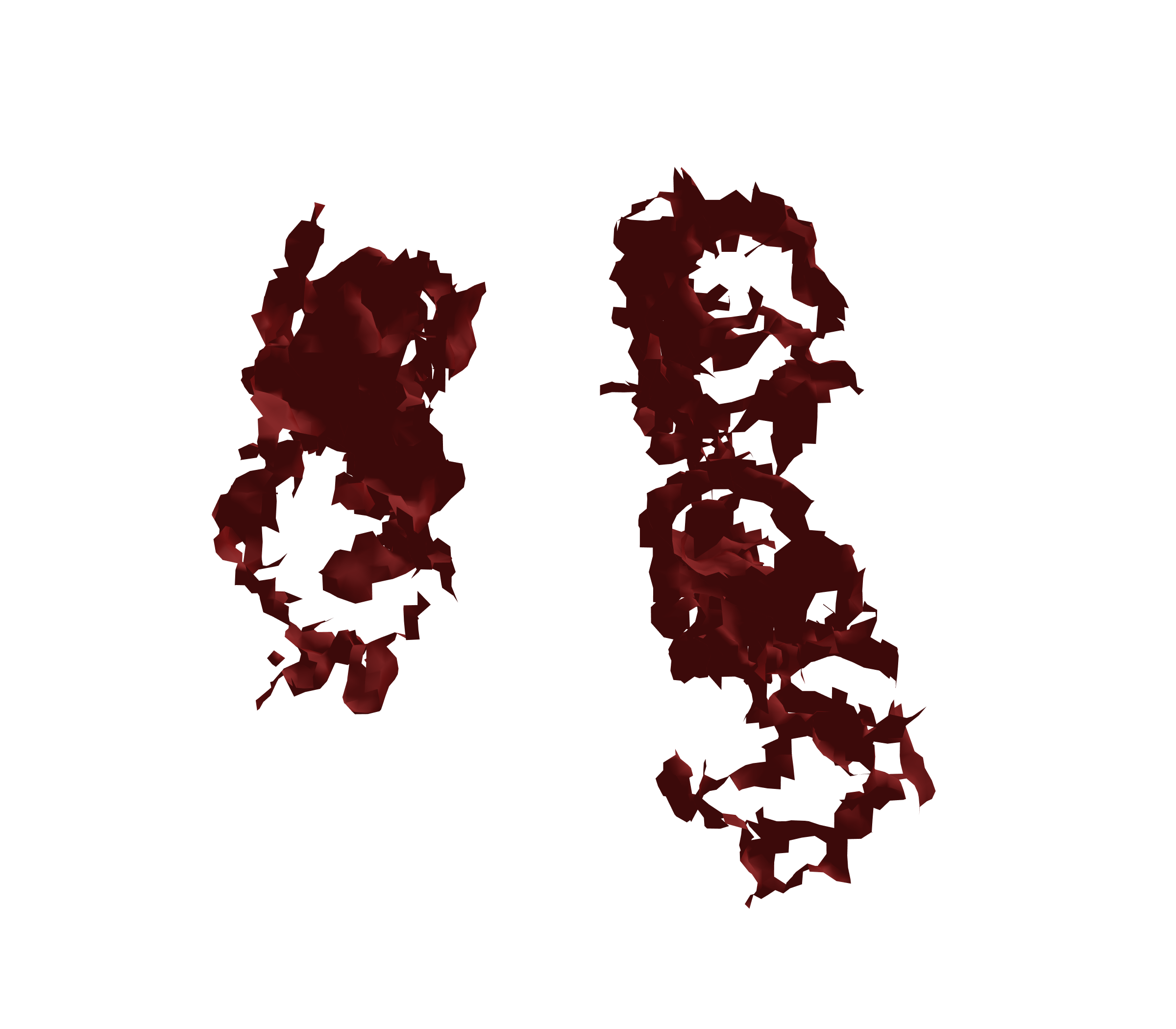 Surface Mesh (Expiration) - Front View