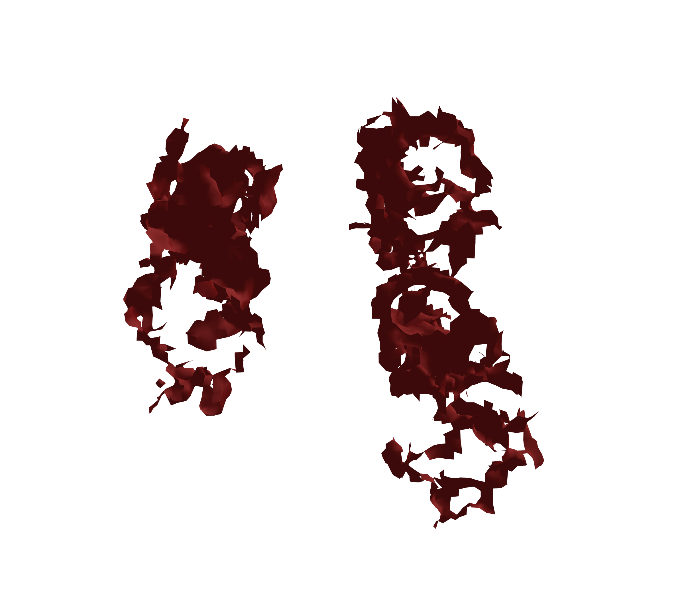 Surface Mesh (Expiration) - Front View