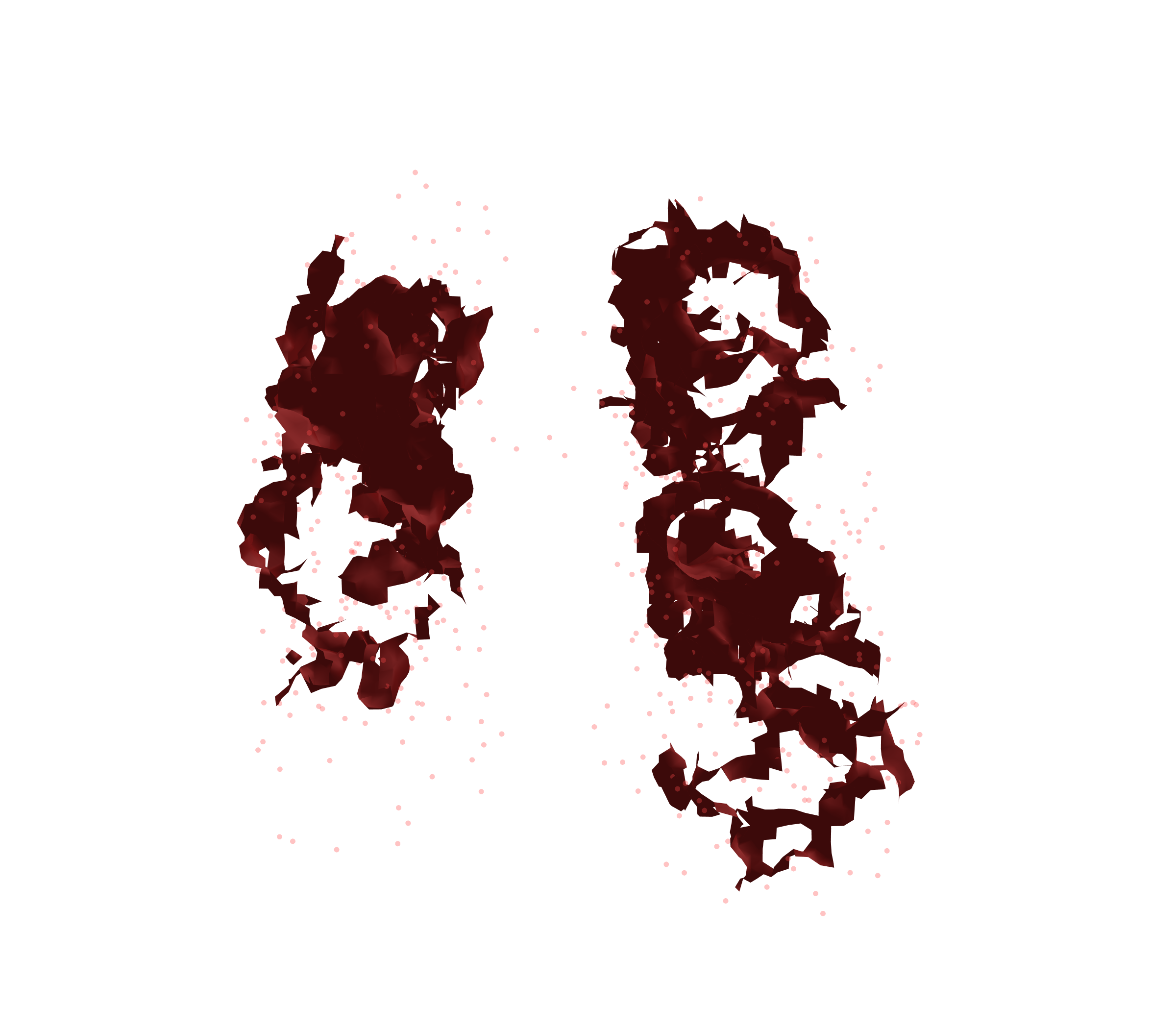 Combined Visualization (Expiration) - Front View