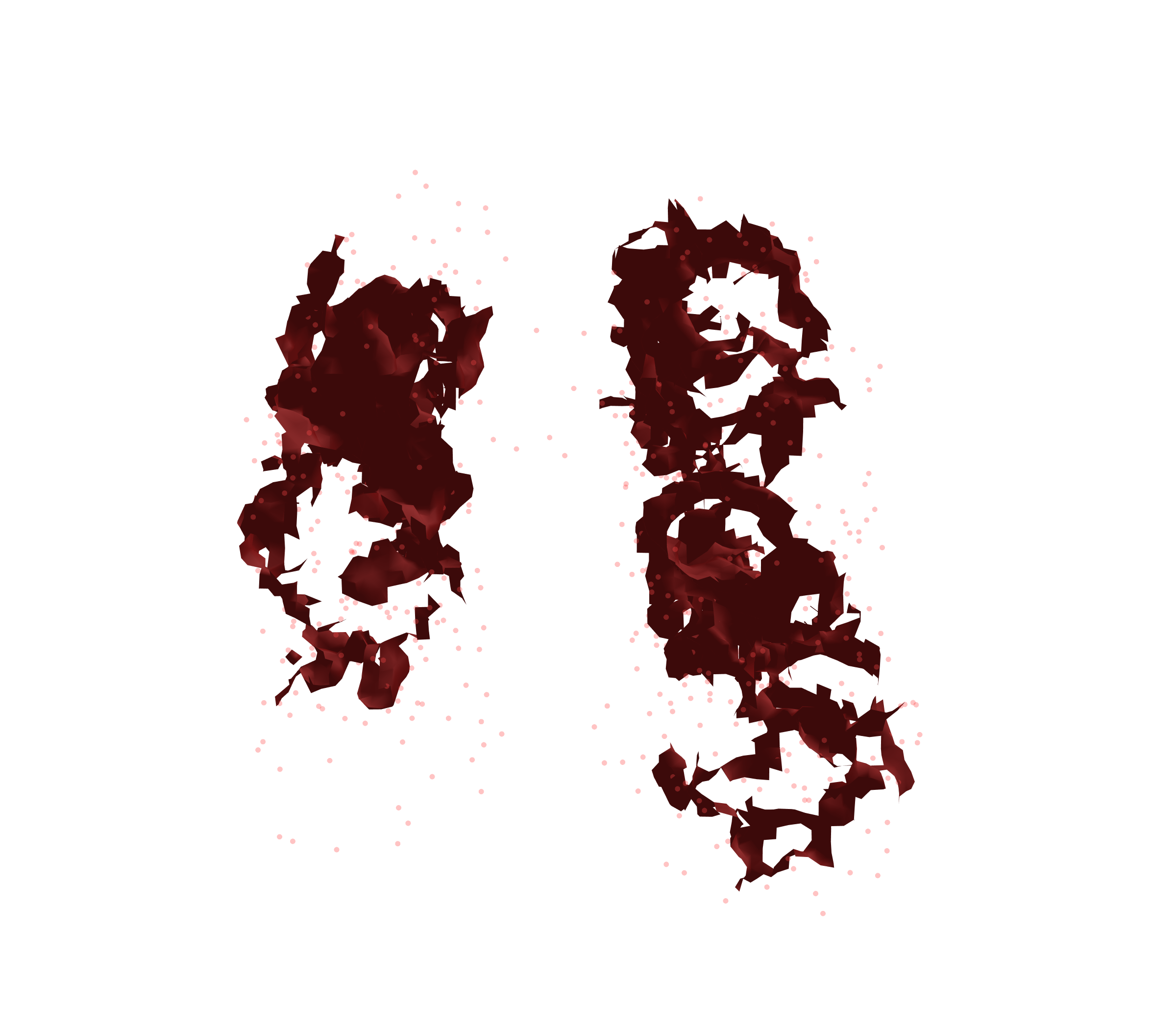 Combined Visualization (Expiration) - Front View