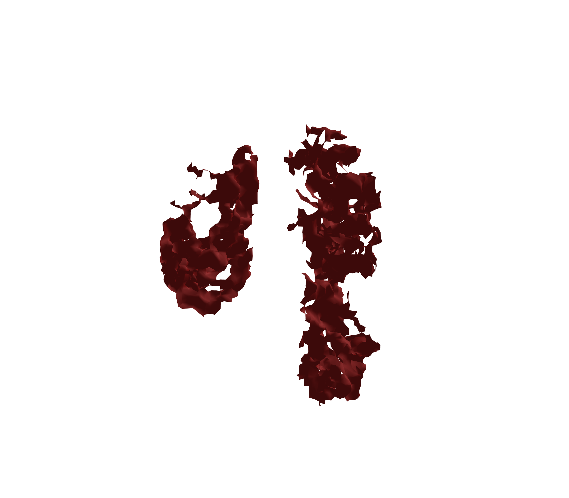 Surface Mesh (Expiration) - Front View