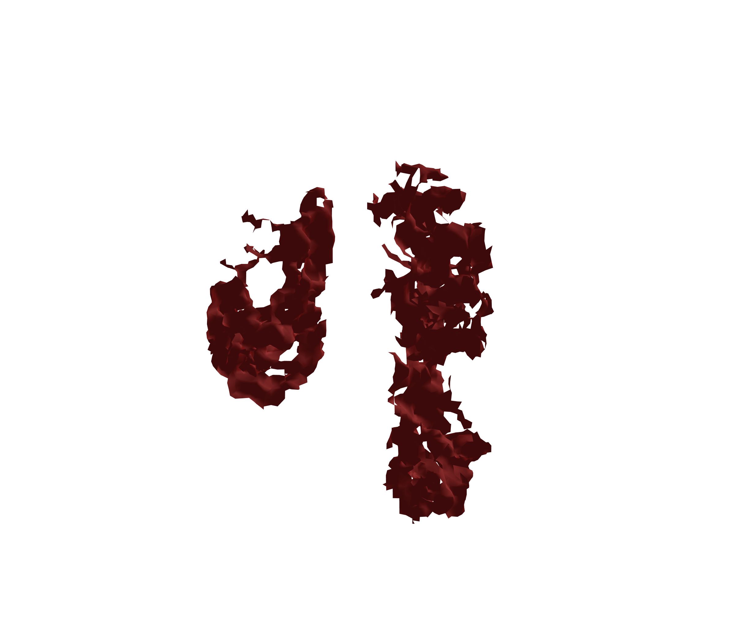 Surface Mesh (Expiration) - Front View