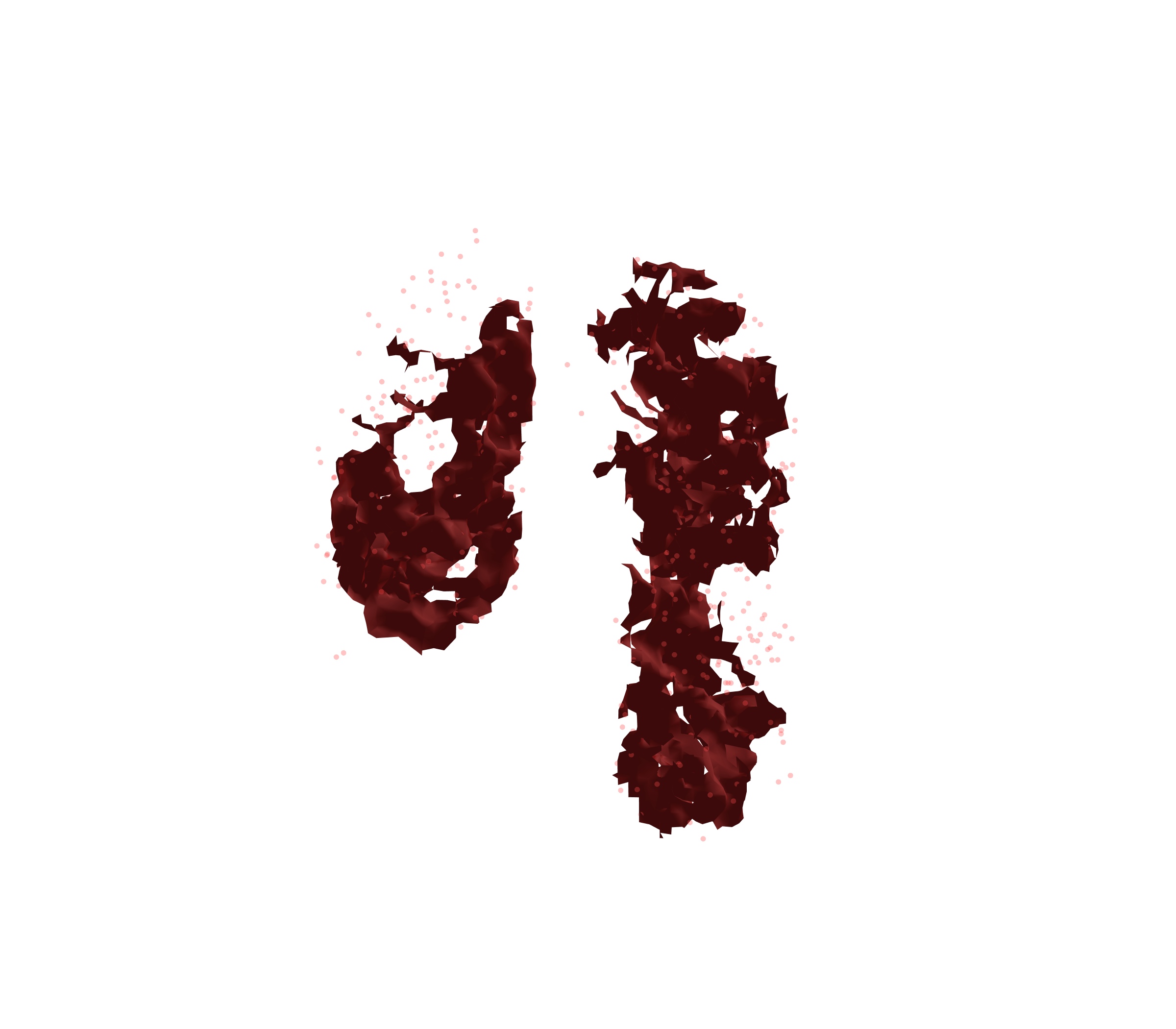 Combined Visualization (Expiration) - Front View