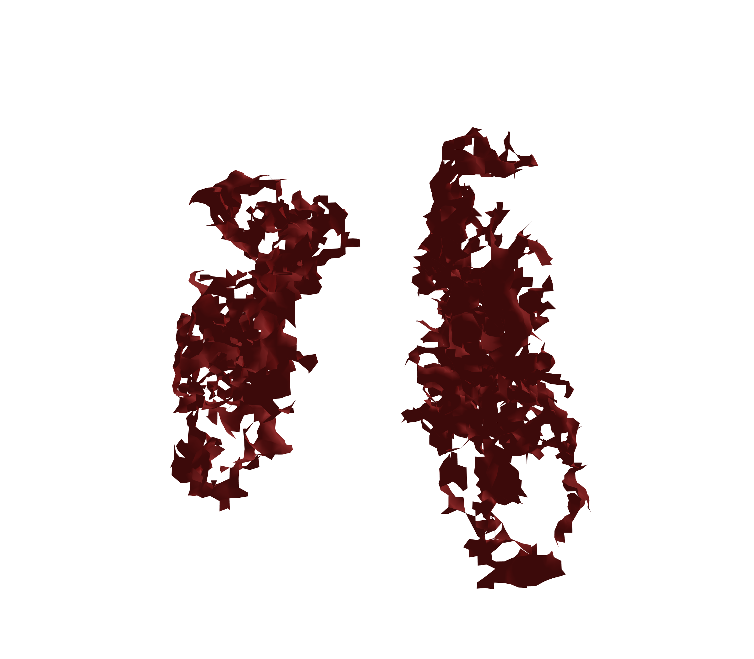 Surface Mesh (Expiration) - Front View