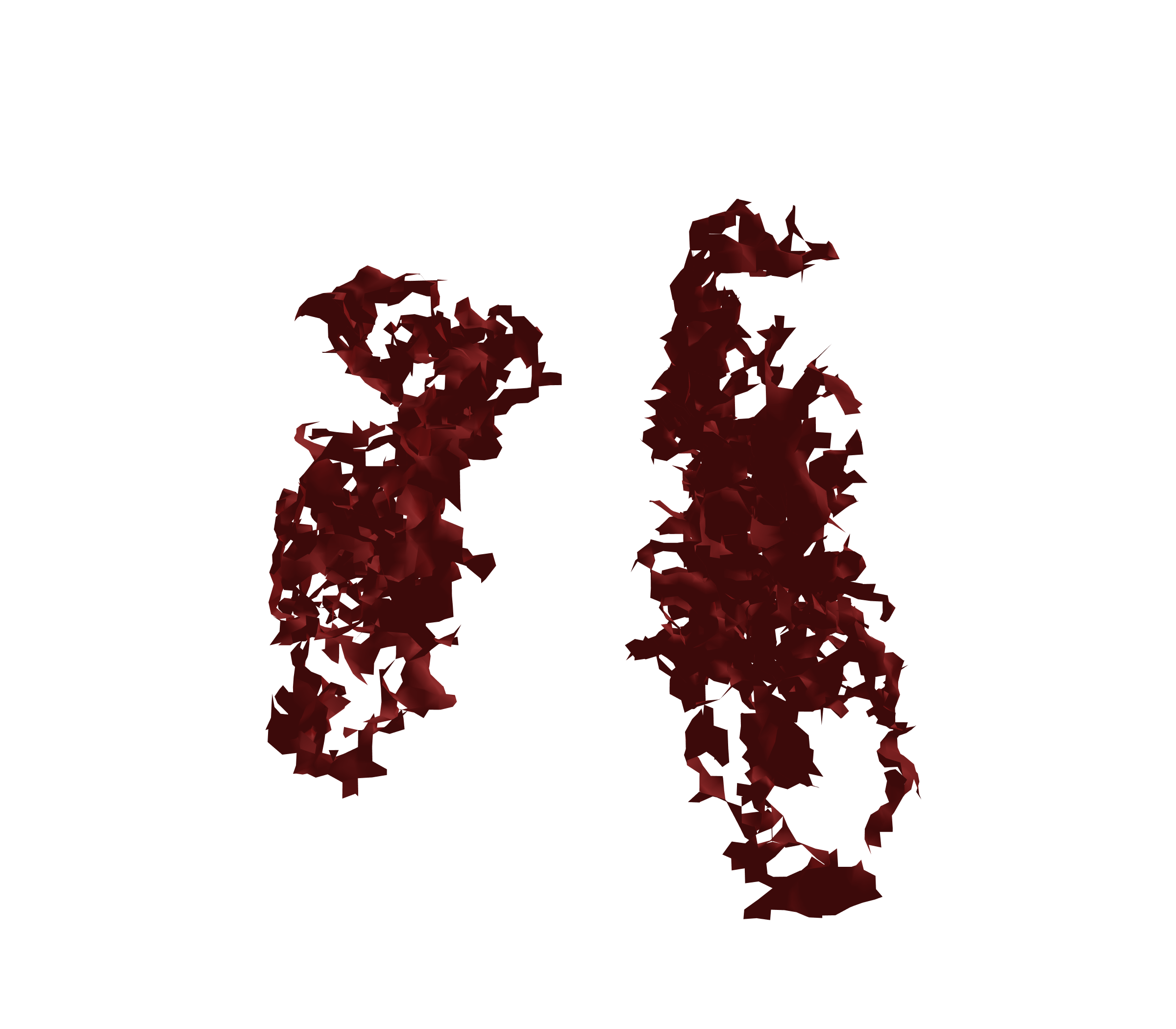 Surface Mesh (Expiration) - Front View