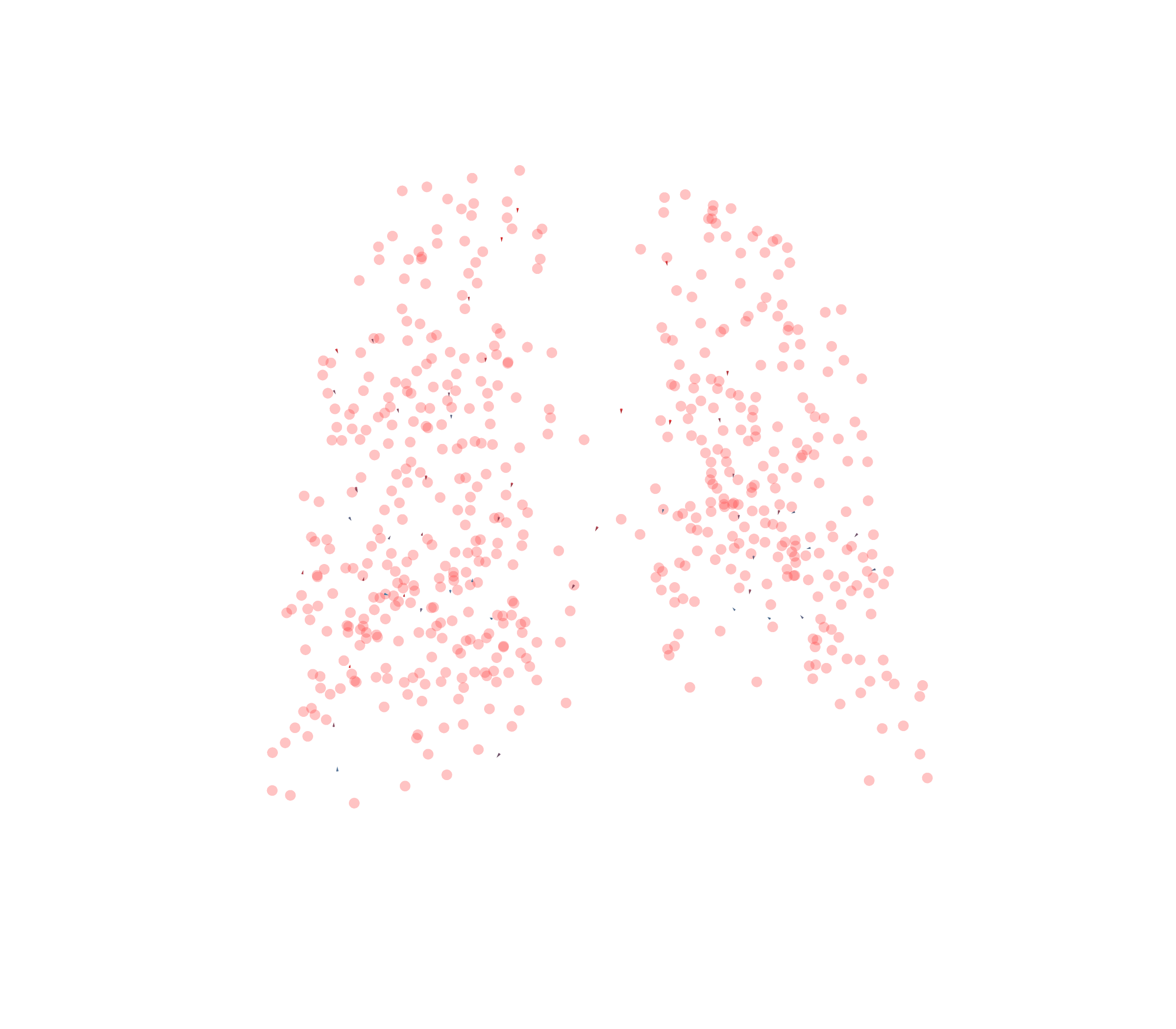 Displacement Vectors - Back View