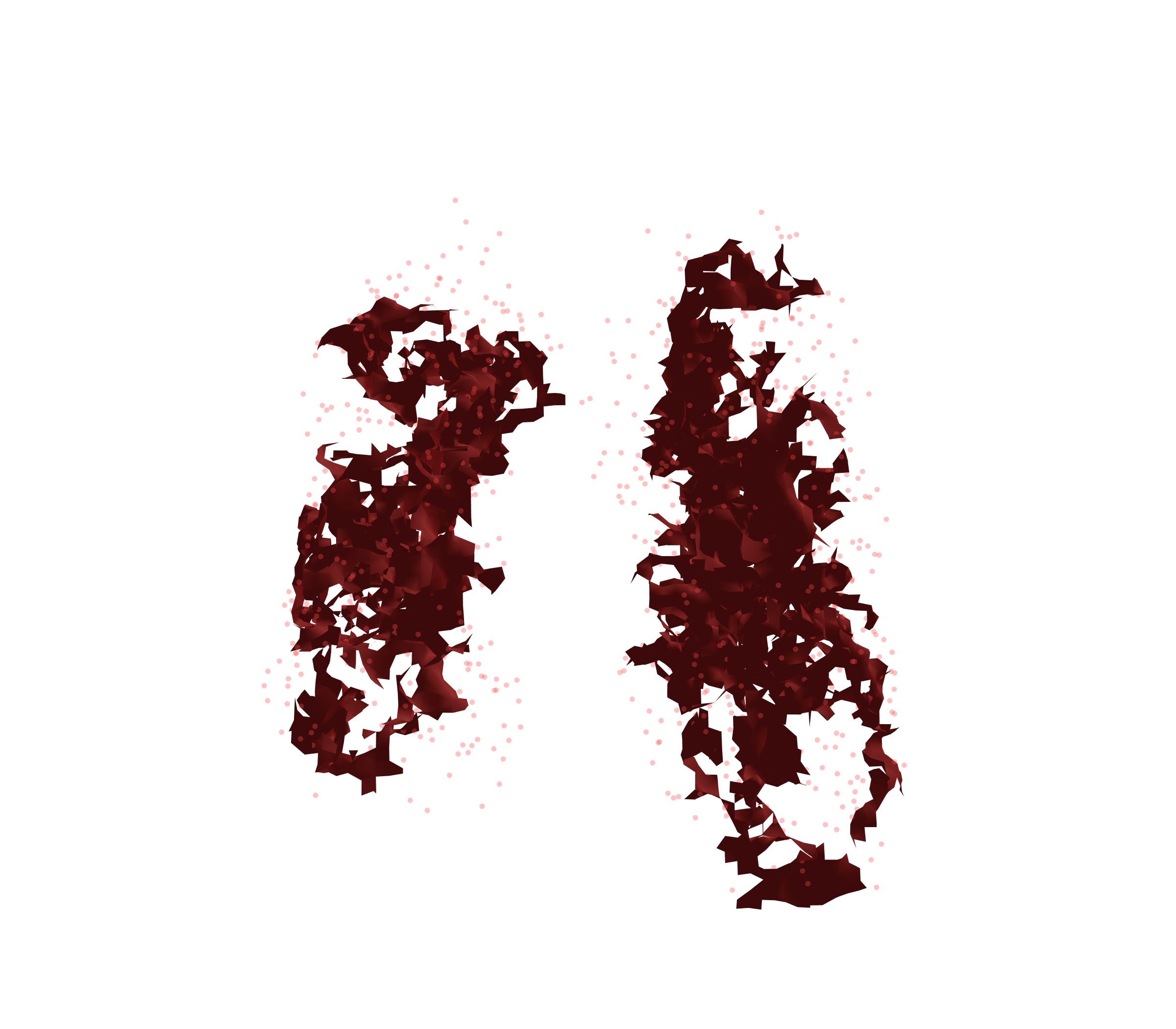 Combined Visualization (Expiration) - Front View