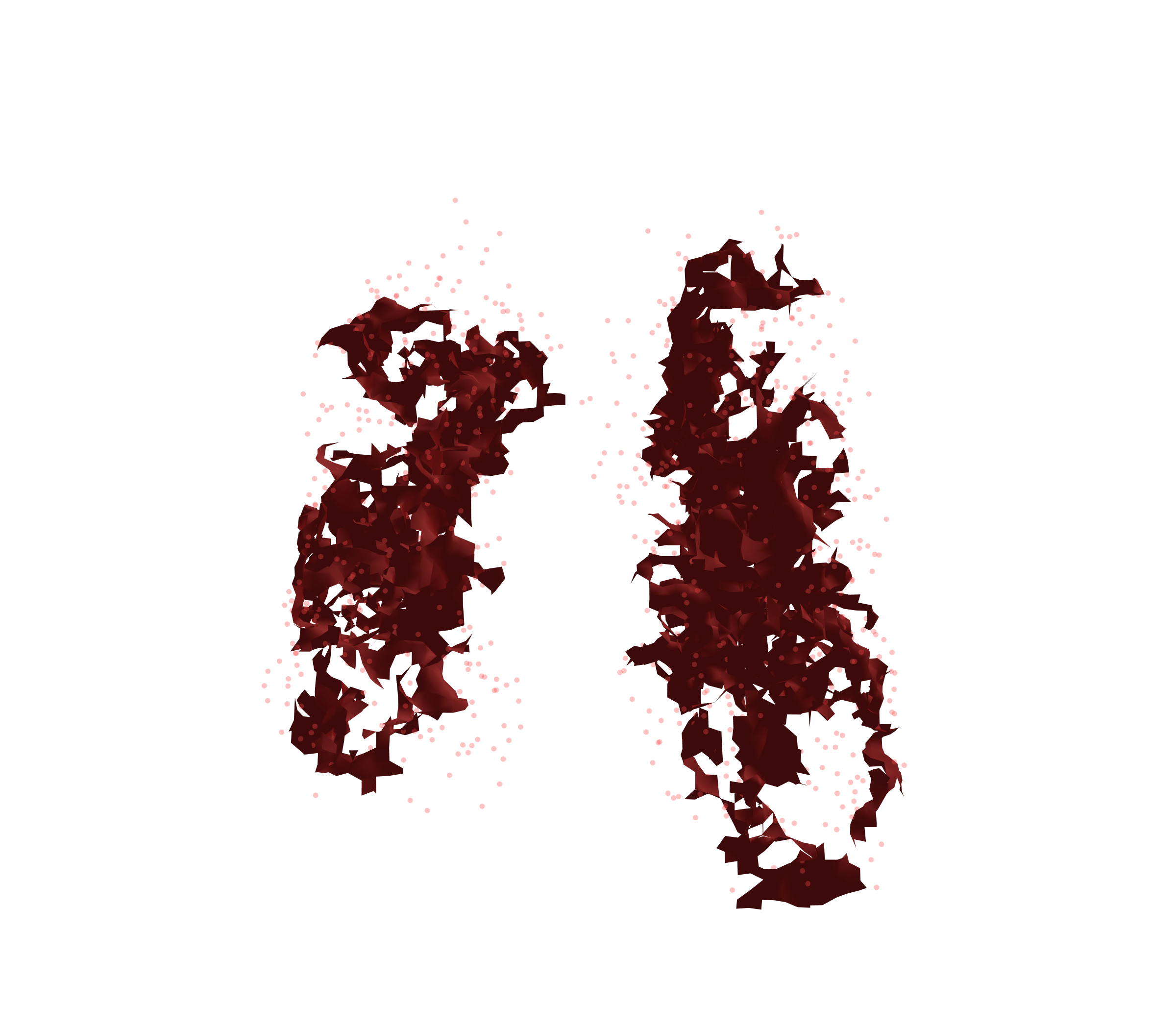 Combined Visualization (Expiration) - Front View