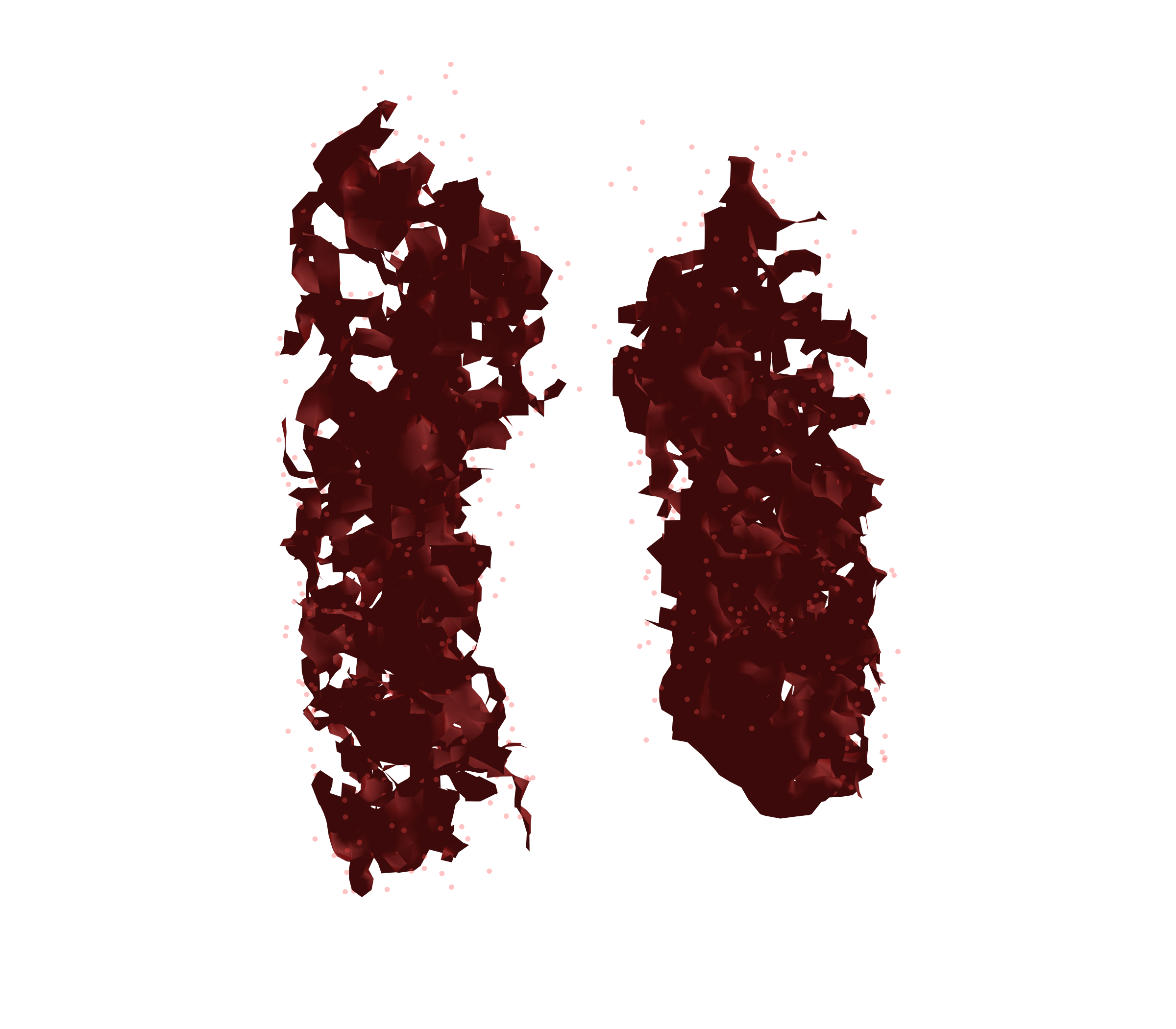 Combined Visualization (Expiration) - Front View