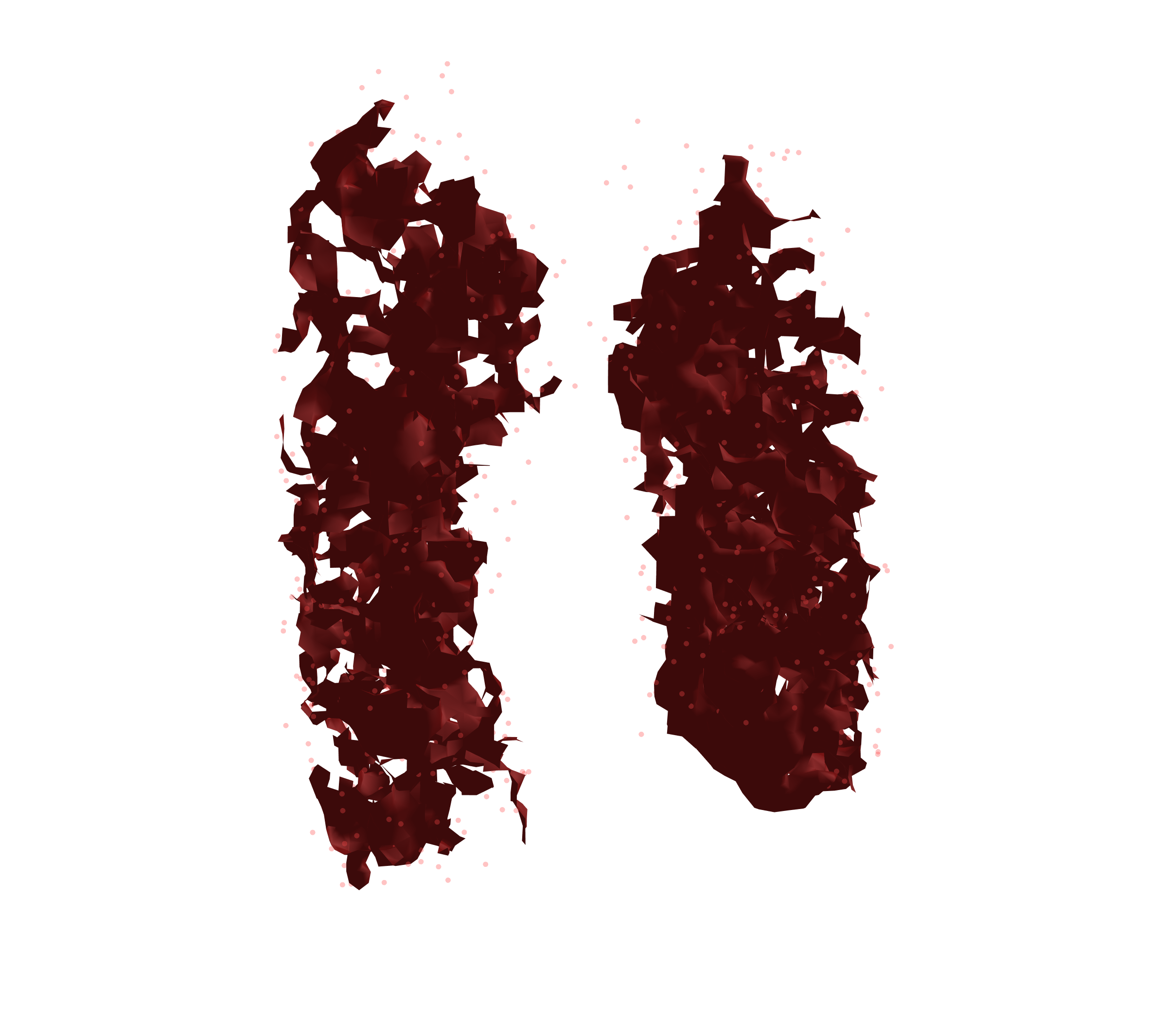 Combined Visualization (Expiration) - Front View