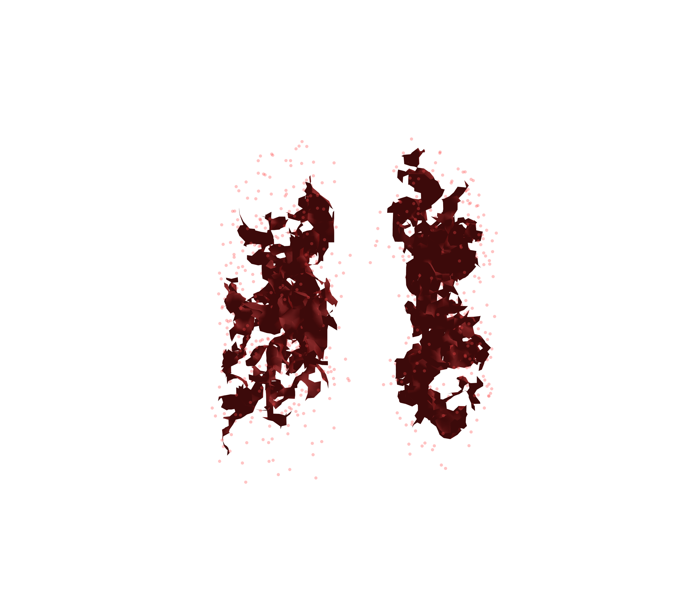 Combined Visualization (Expiration) - Front View