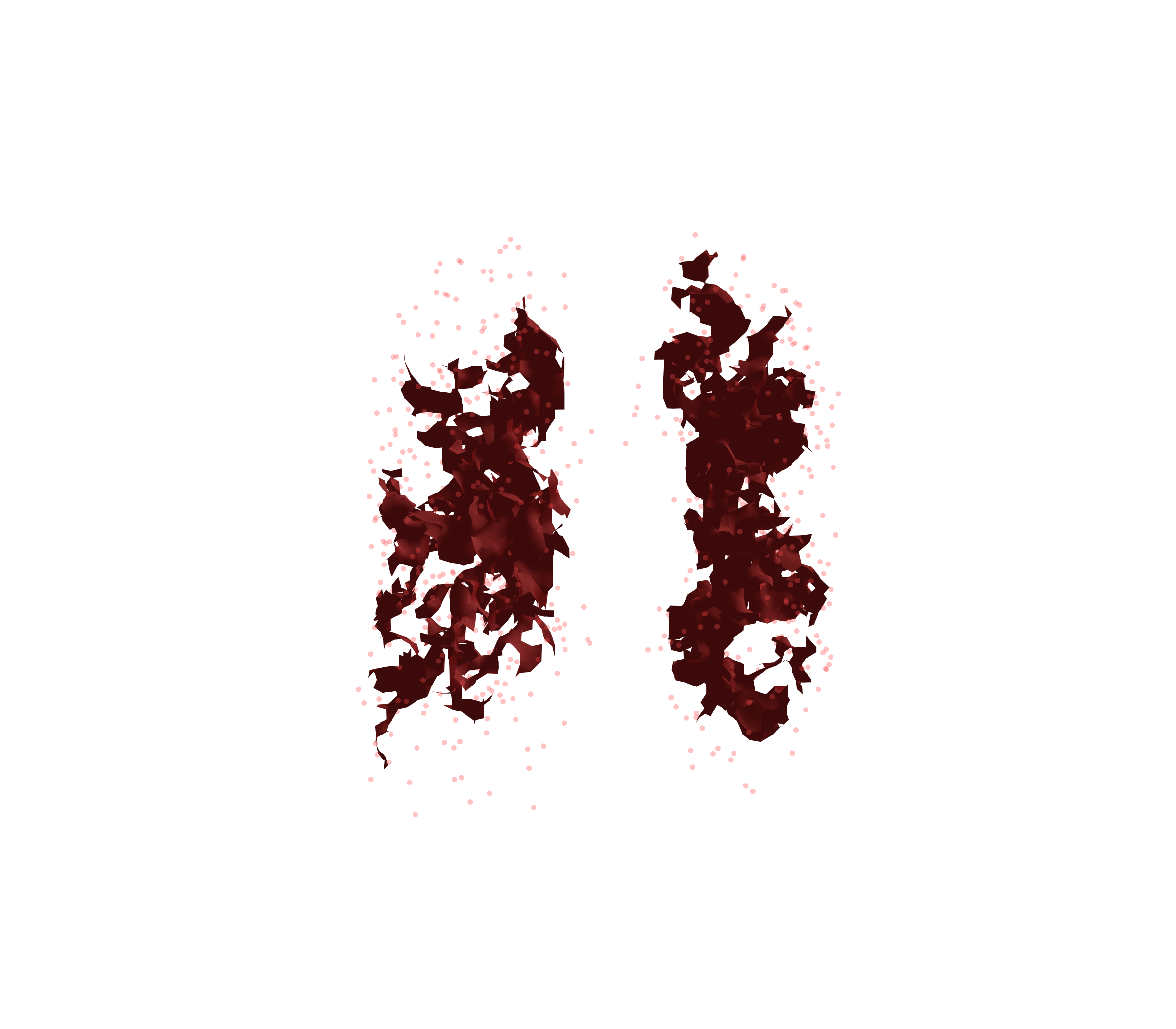 Combined Visualization (Expiration) - Front View