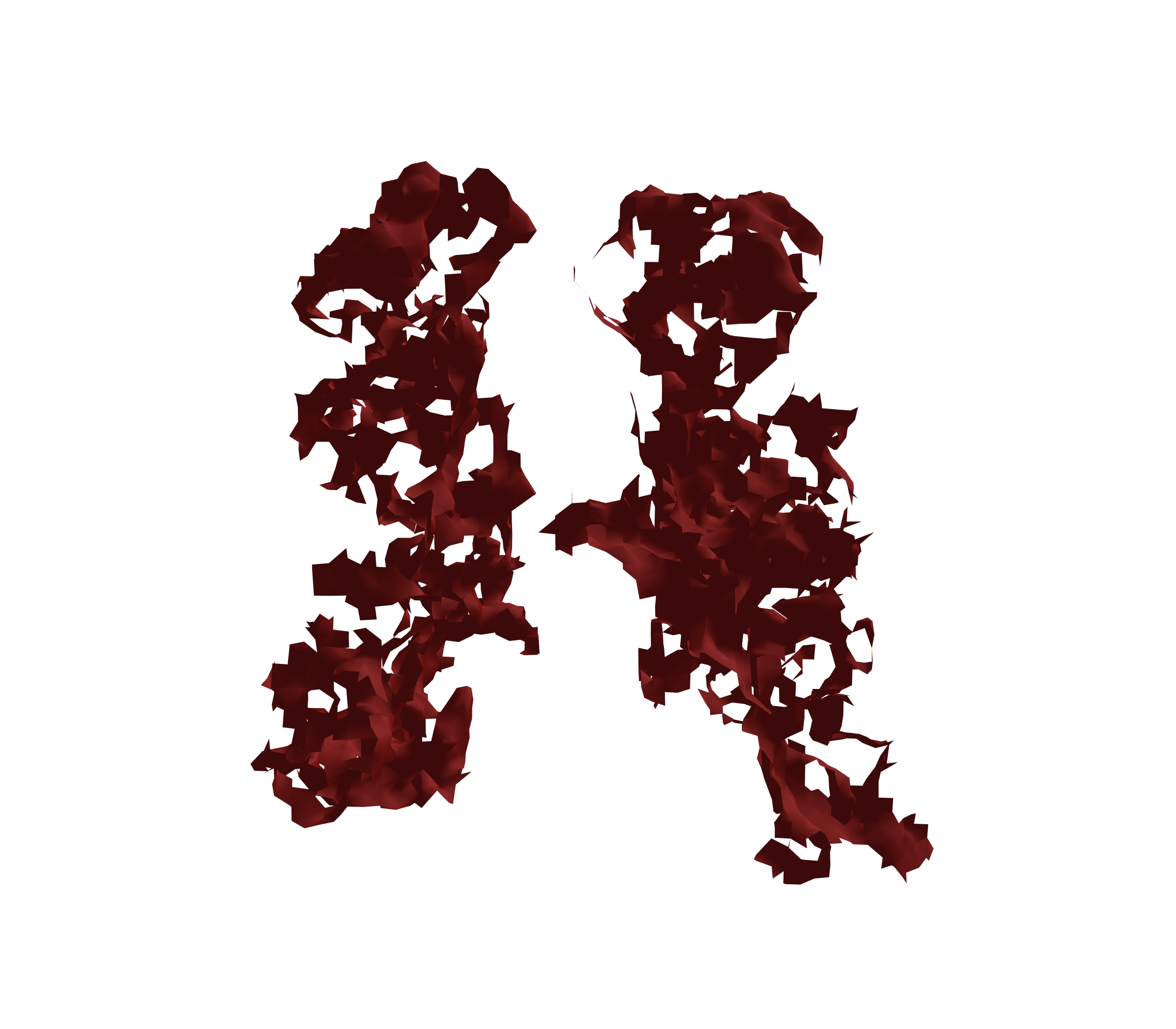 Surface Mesh (Expiration) - Back View