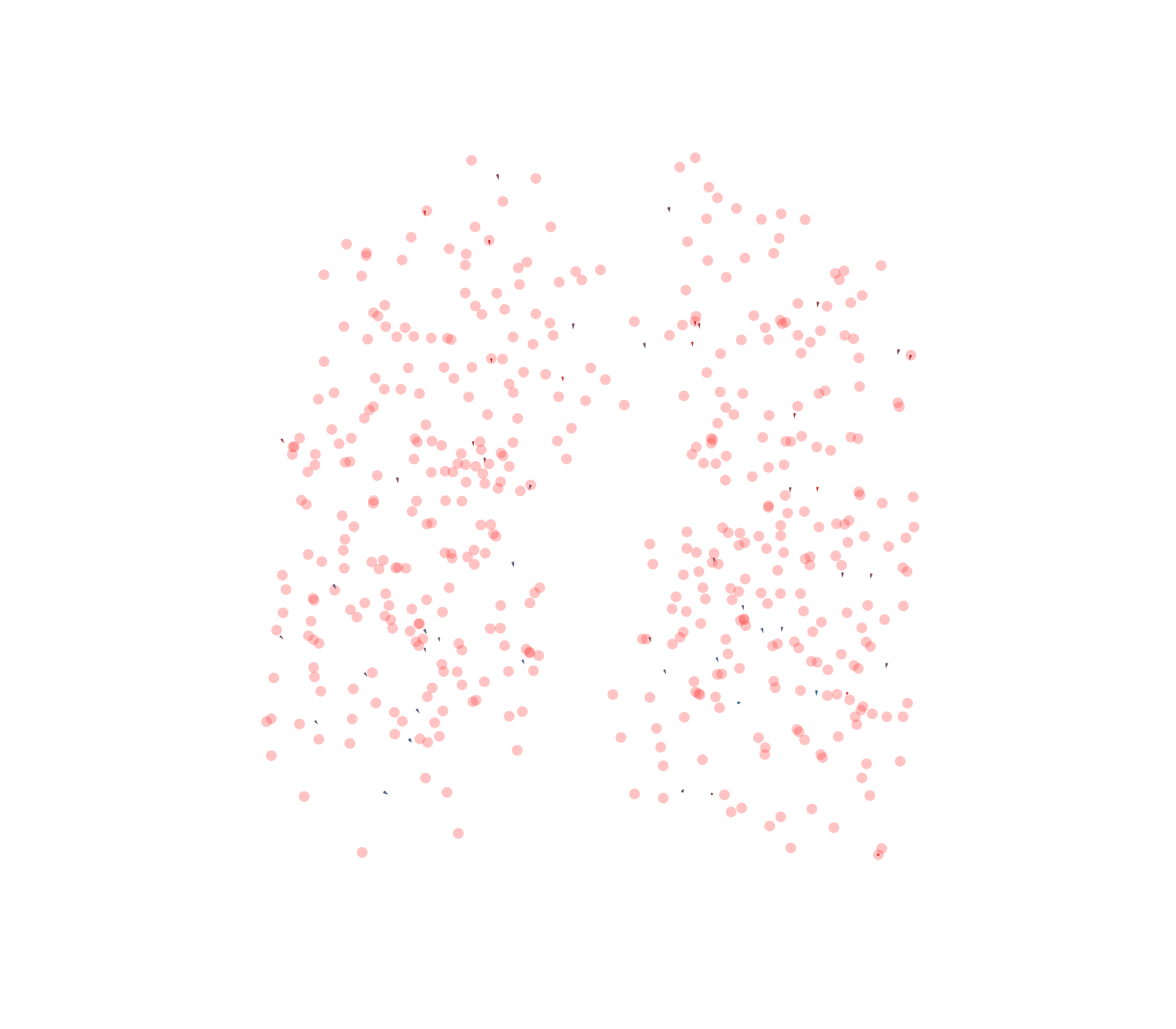 Displacement Vectors - Front View