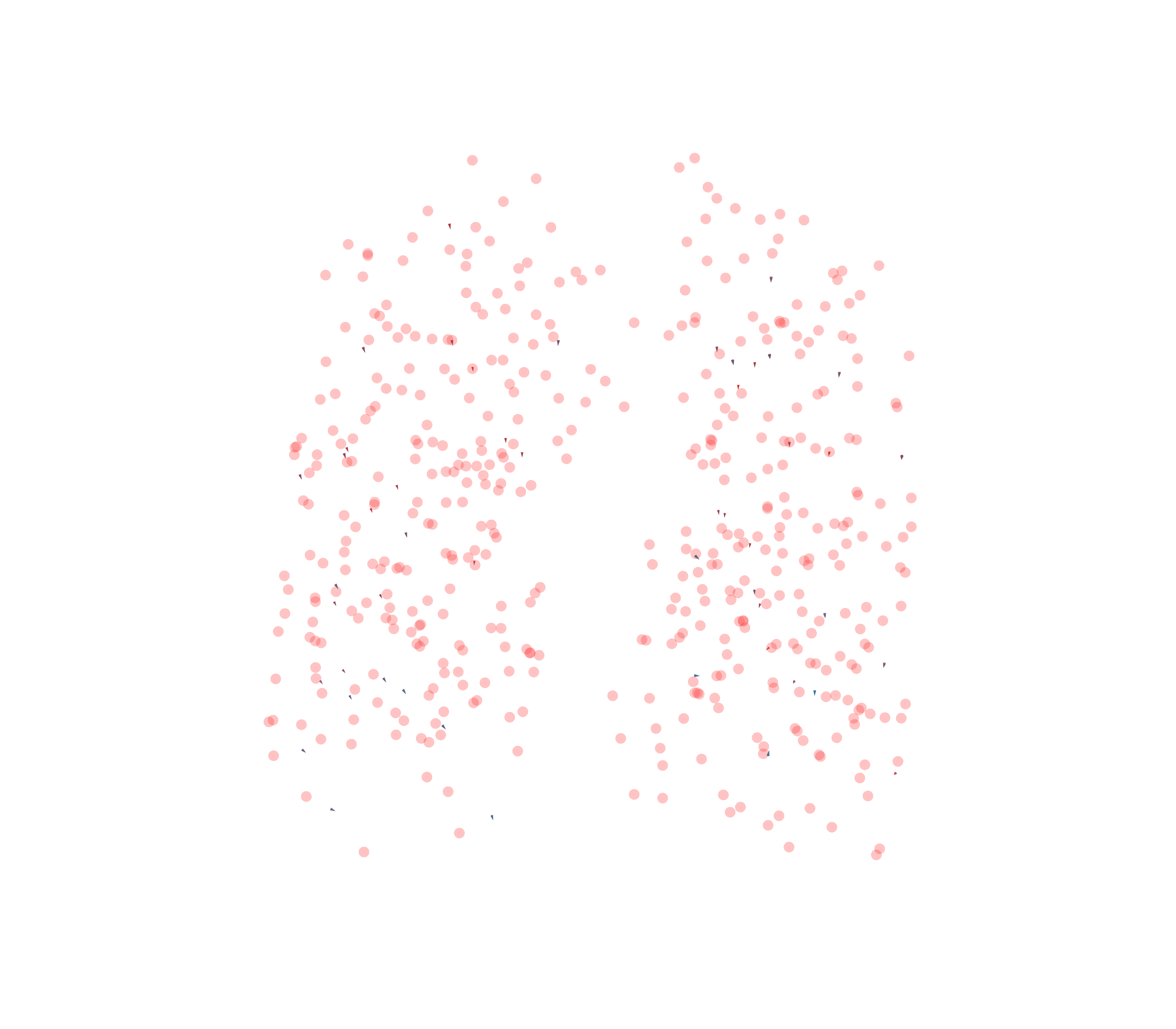 Displacement Vectors - Front View