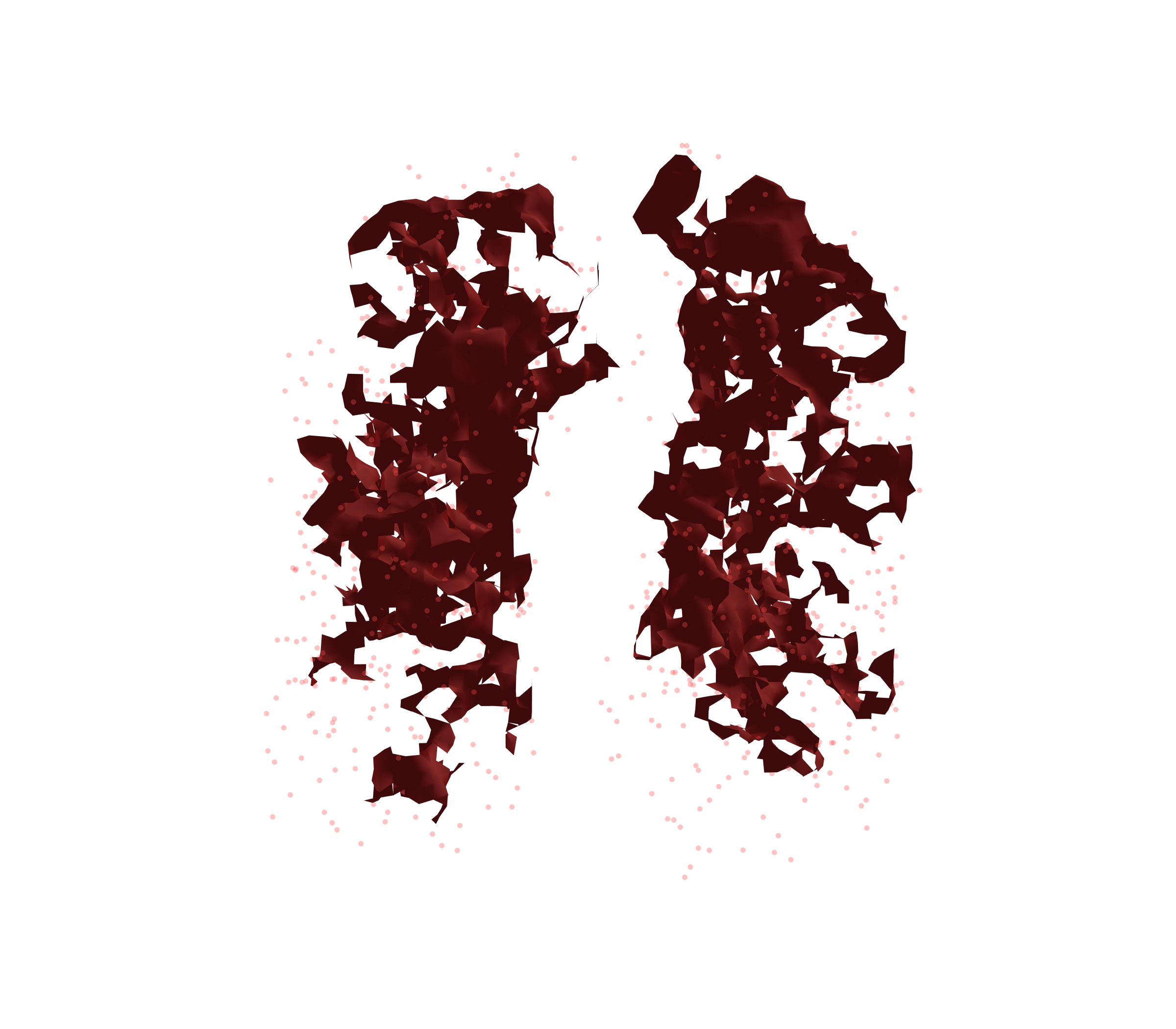 Combined Visualization (Expiration) - Front View