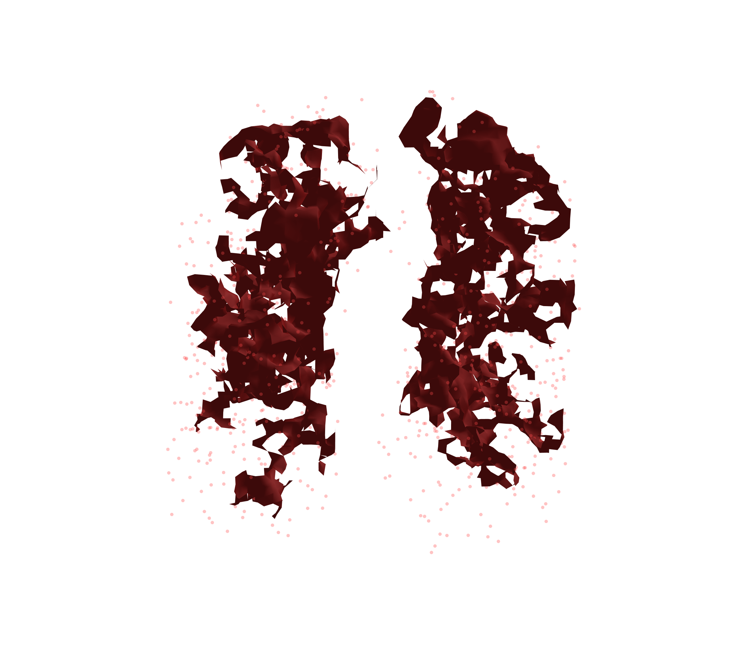 Combined Visualization (Expiration) - Front View