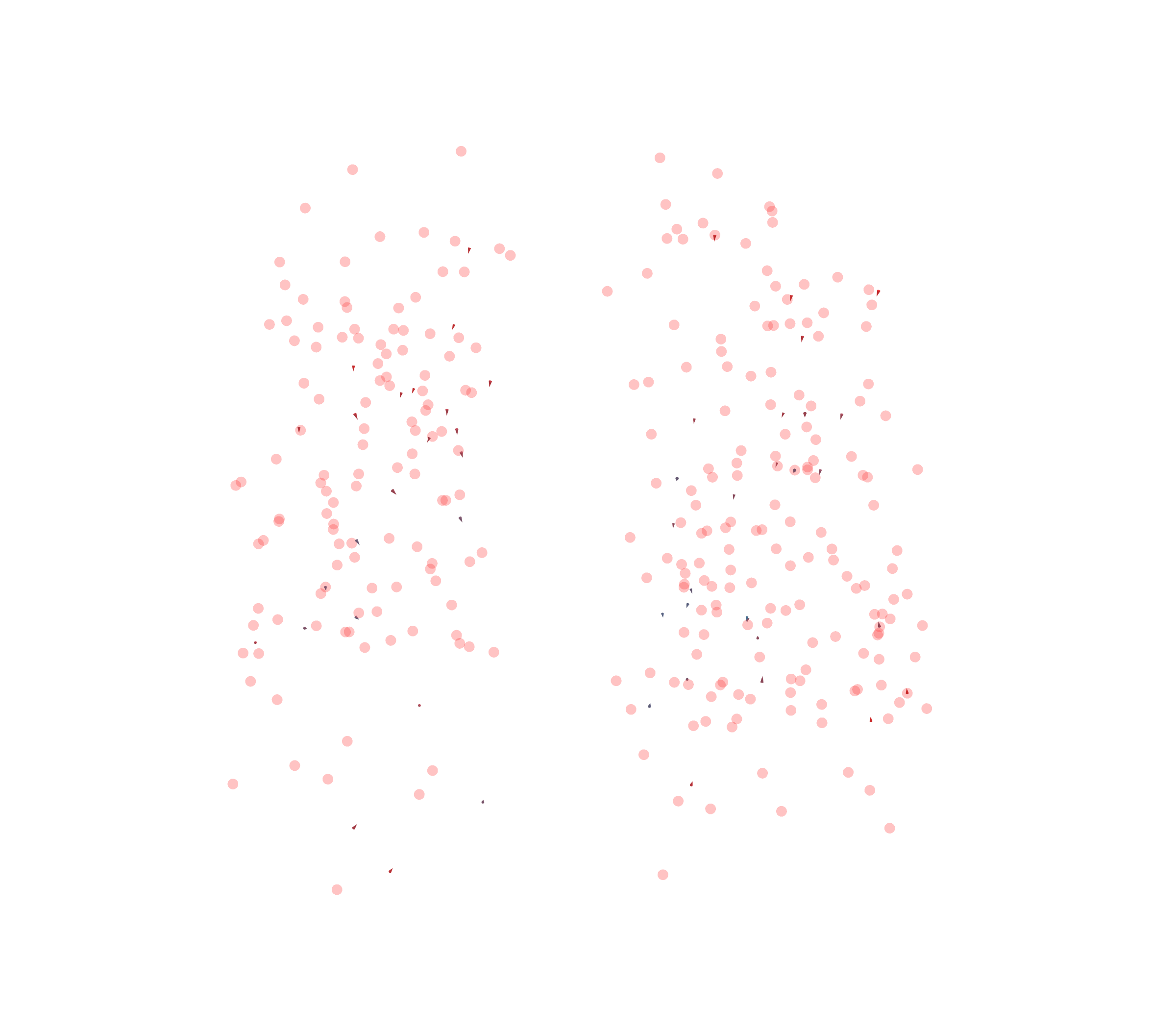 Displacement Vectors - Front View