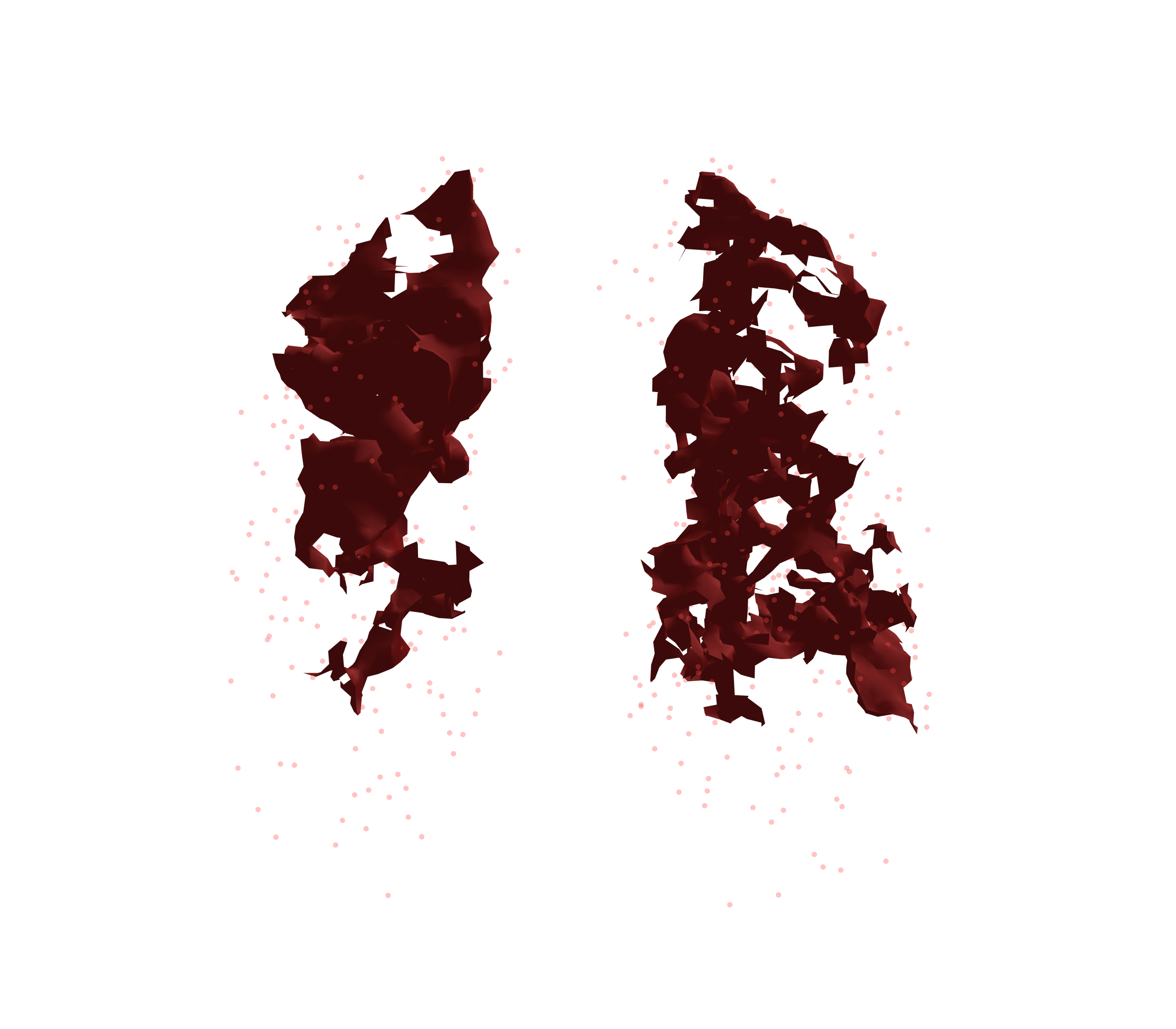 Combined Visualization (Expiration) - Front View