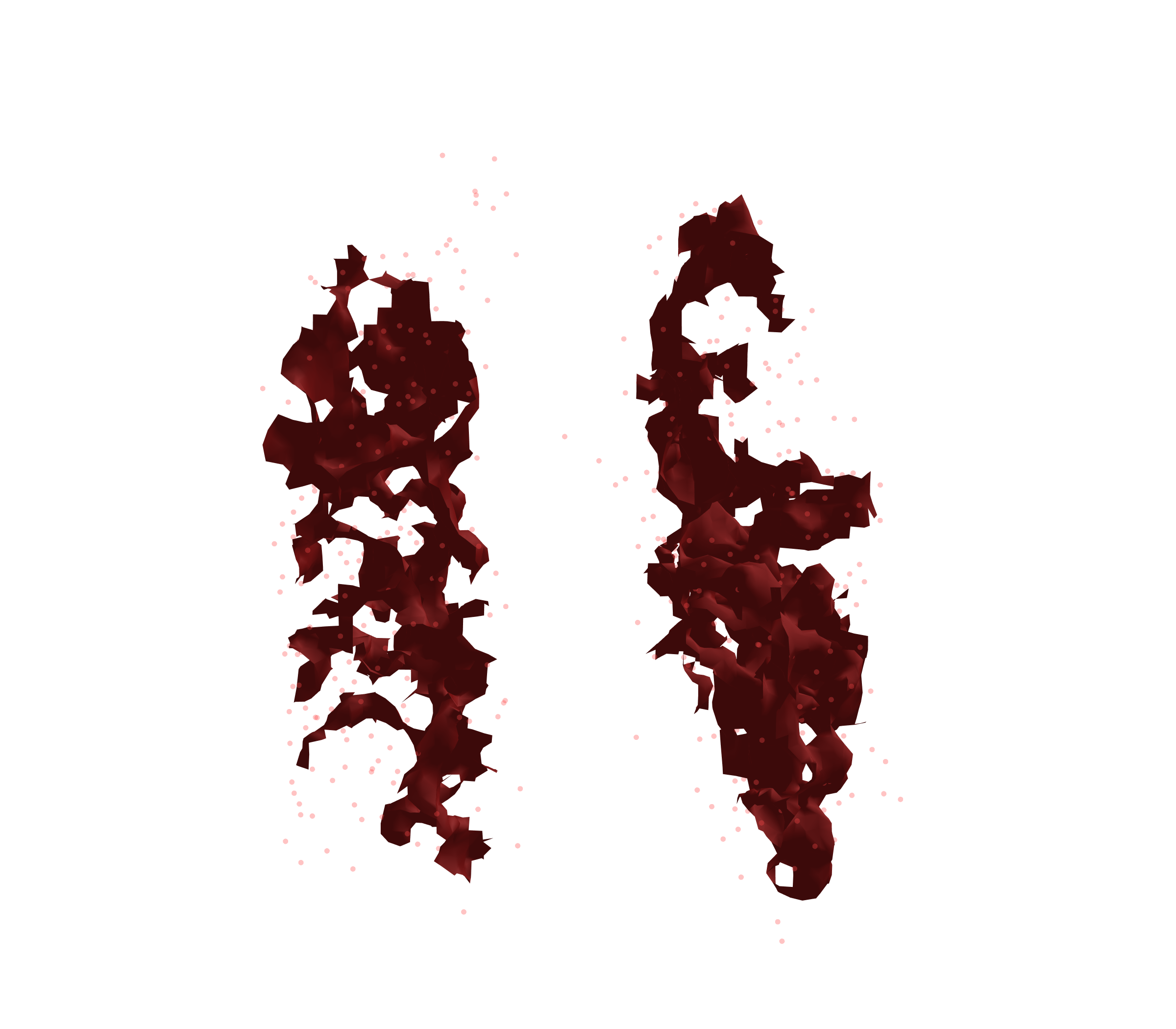 Combined Visualization (Expiration) - Front View