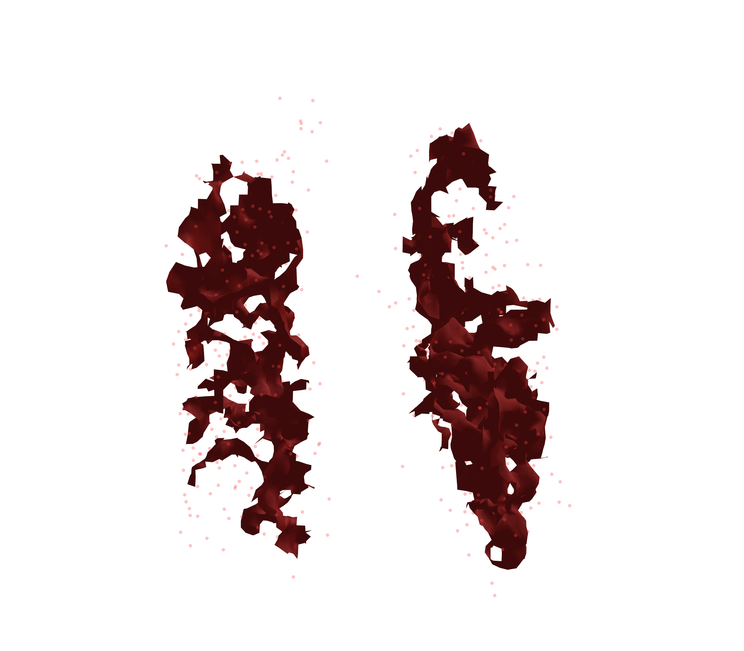 Combined Visualization (Expiration) - Front View