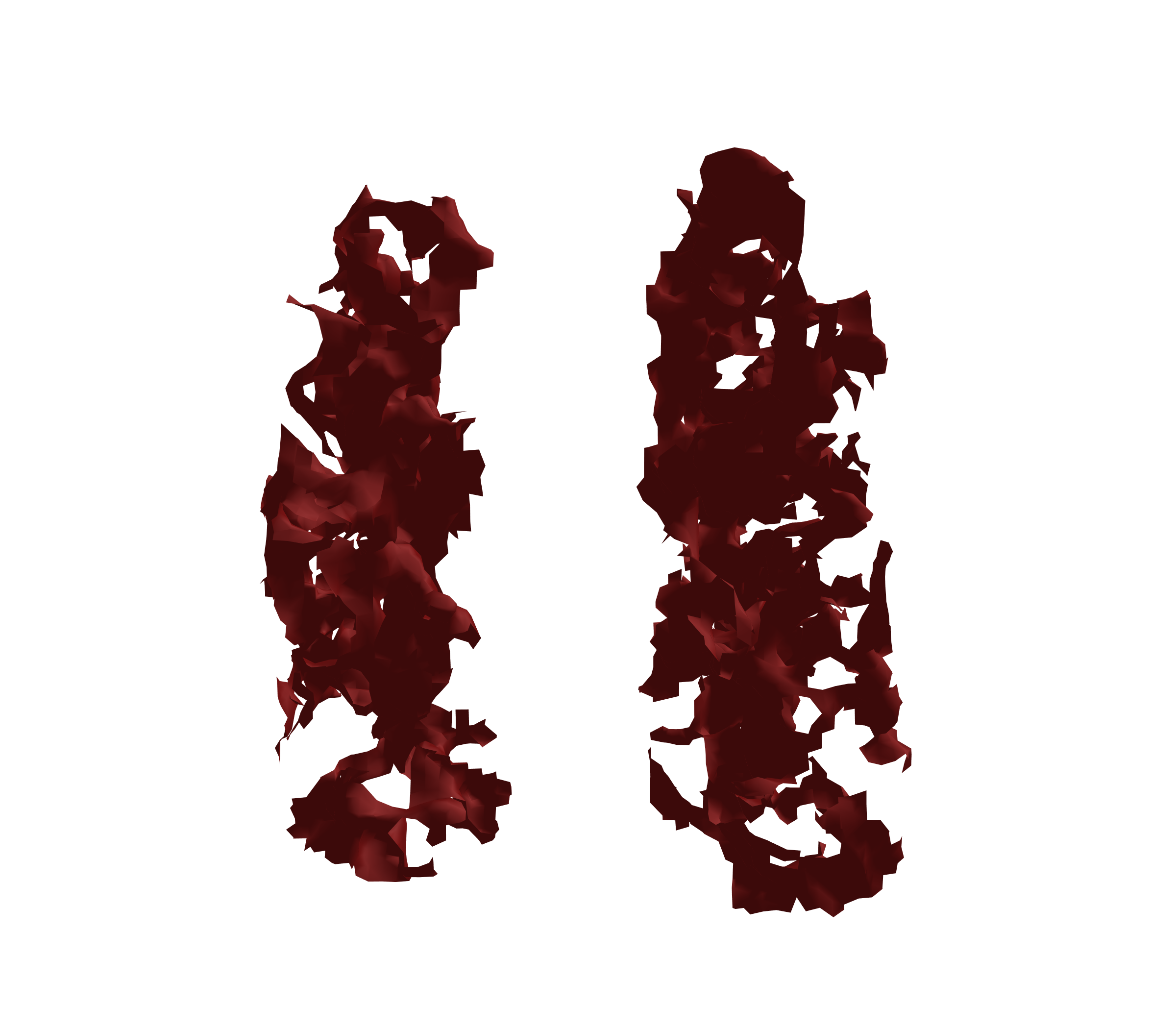 Surface Mesh (Expiration) - Front View