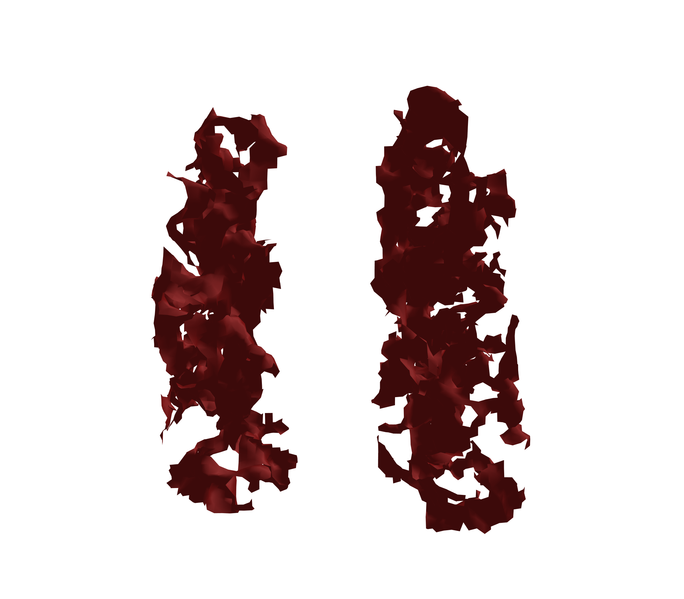 Surface Mesh (Expiration) - Front View