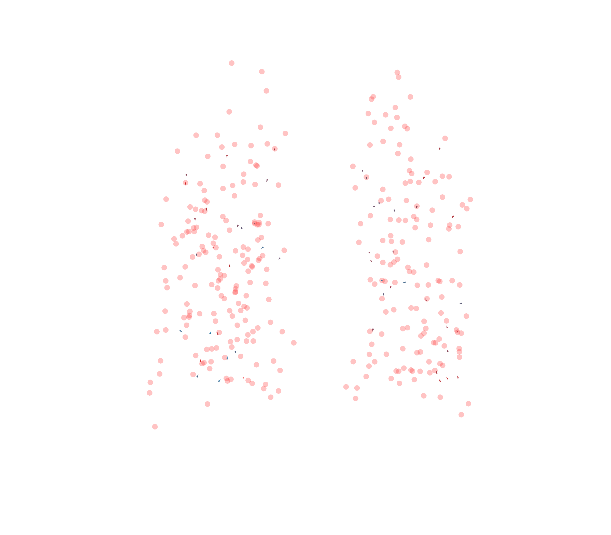 Displacement Vectors - Back View