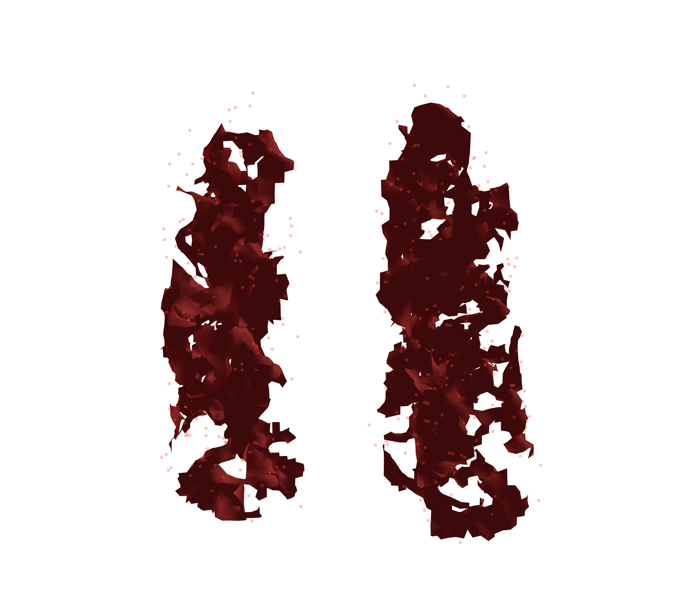 Combined Visualization (Expiration) - Front View