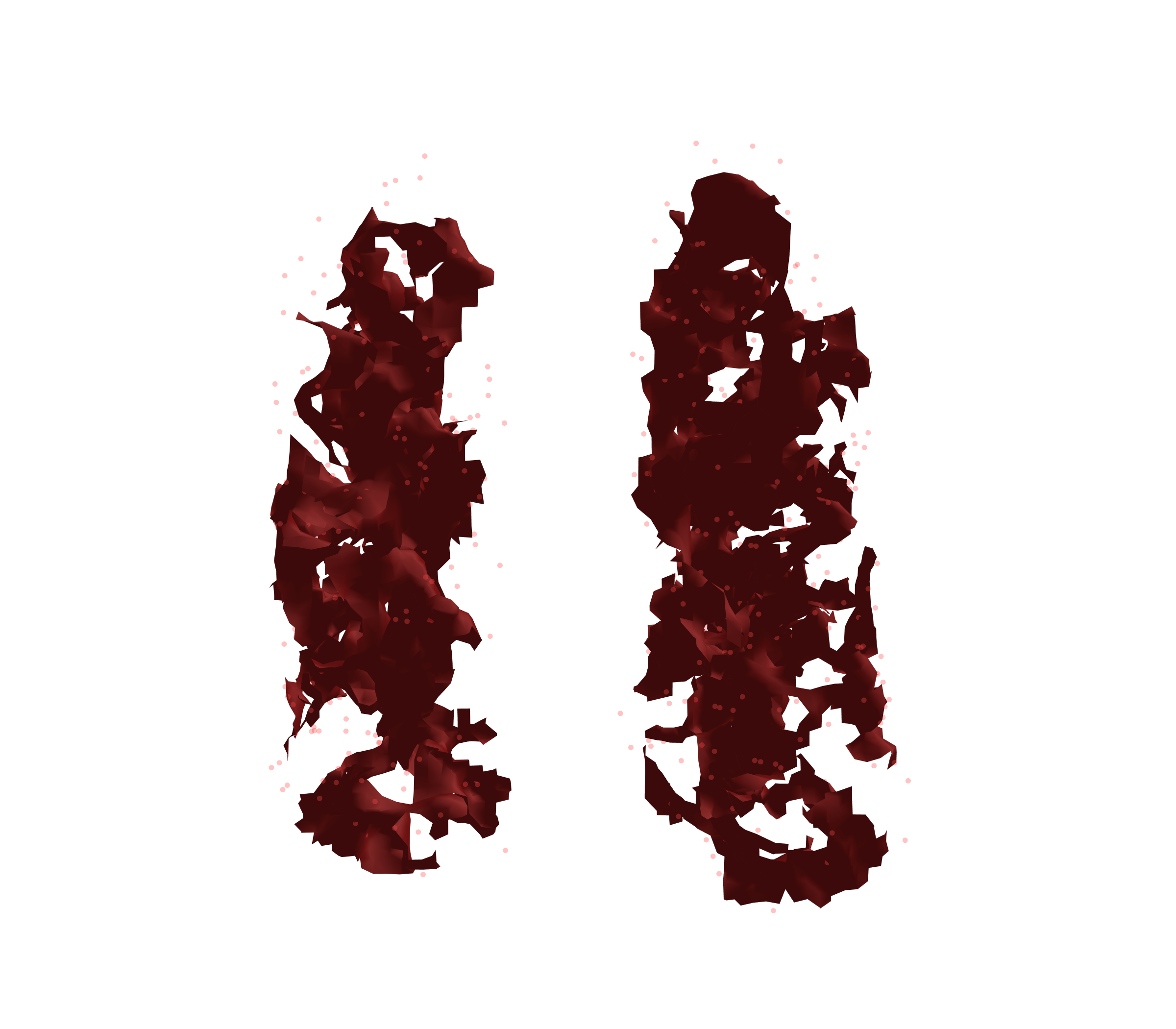 Combined Visualization (Expiration) - Front View