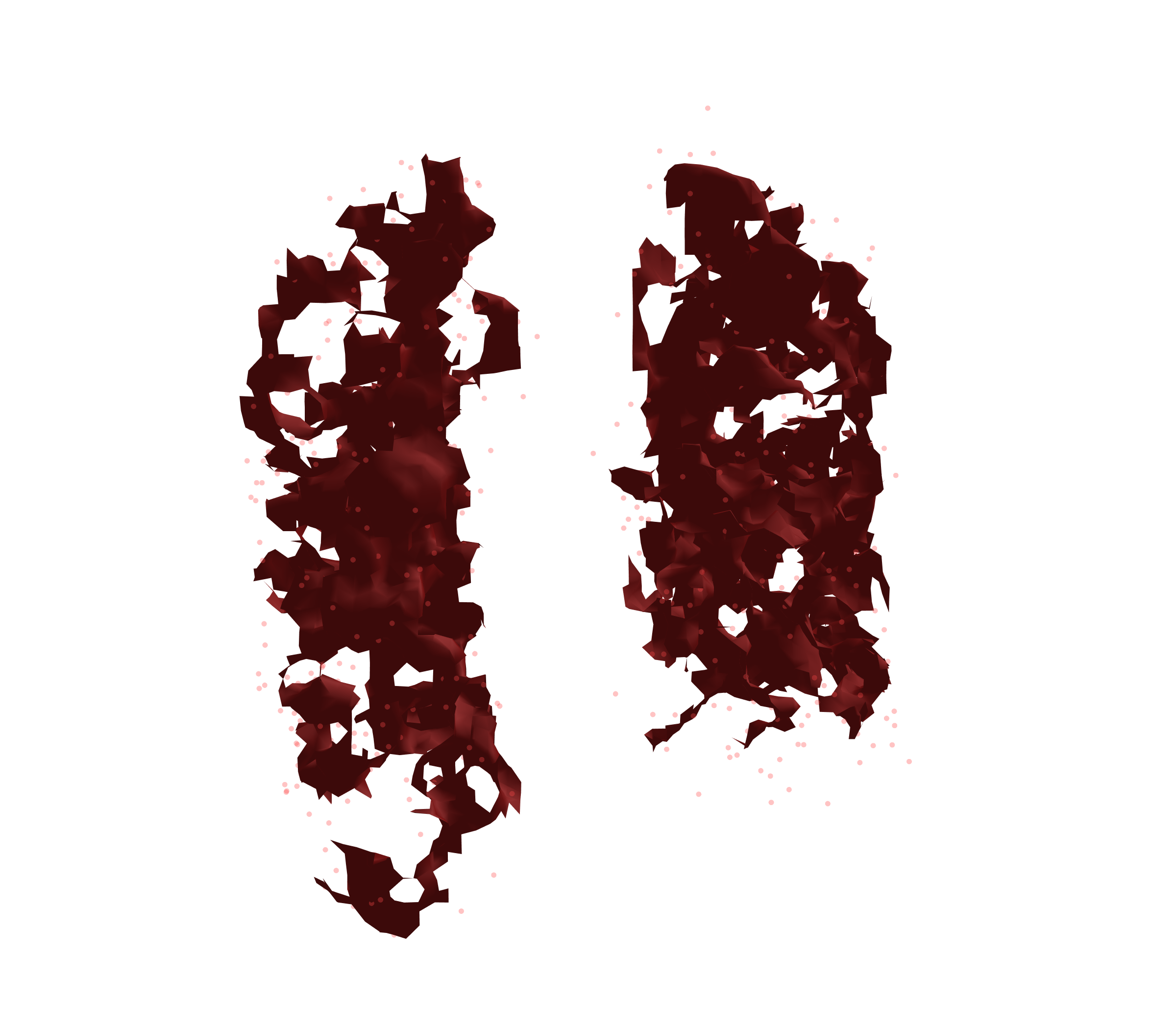 Combined Visualization (Expiration) - Front View