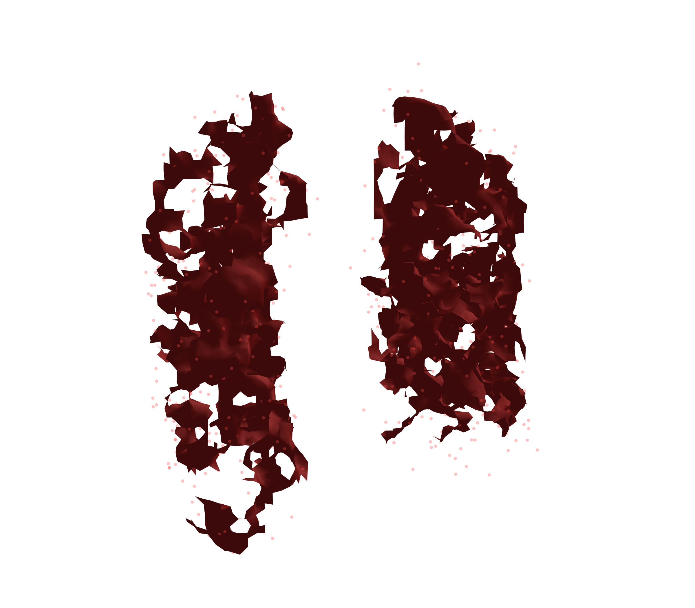 Combined Visualization (Expiration) - Front View