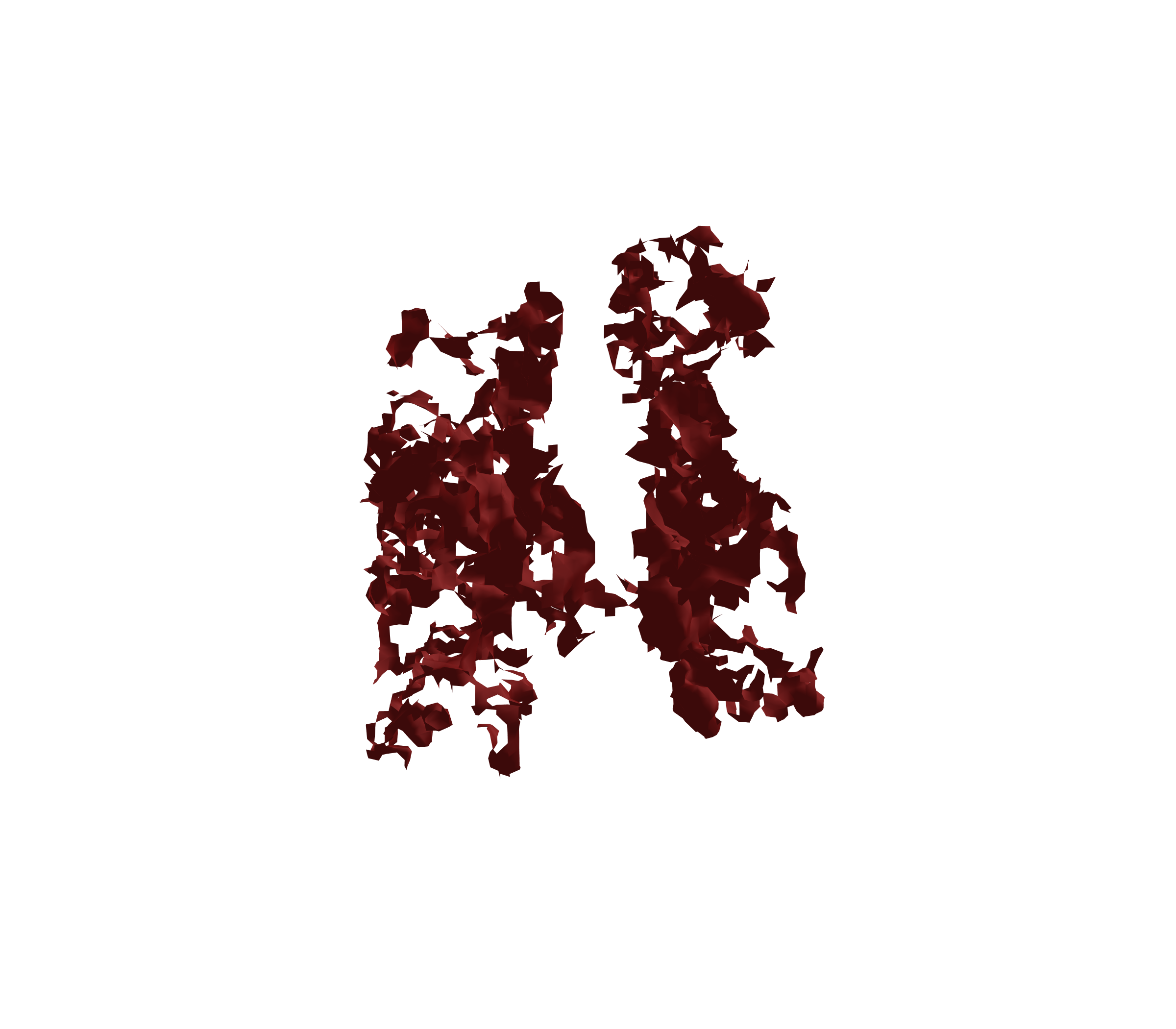 Surface Mesh (Expiration) - Front View