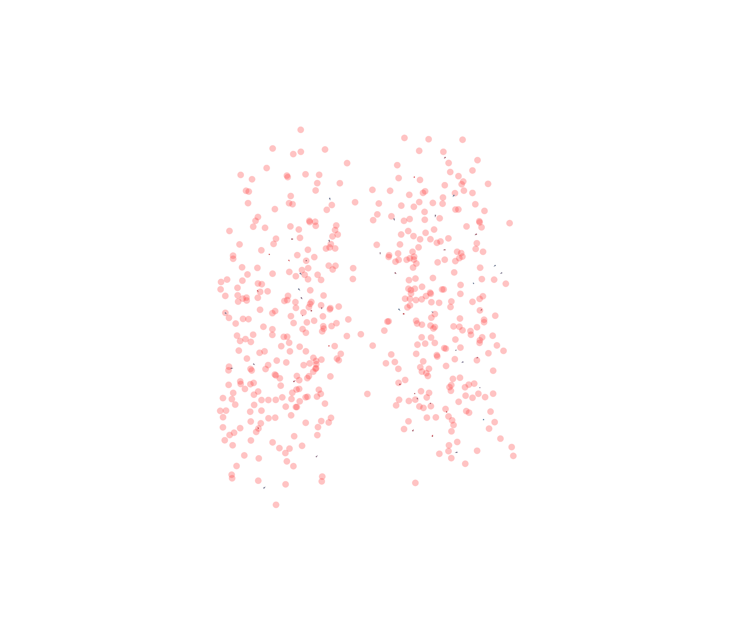 Displacement Vectors - Front View