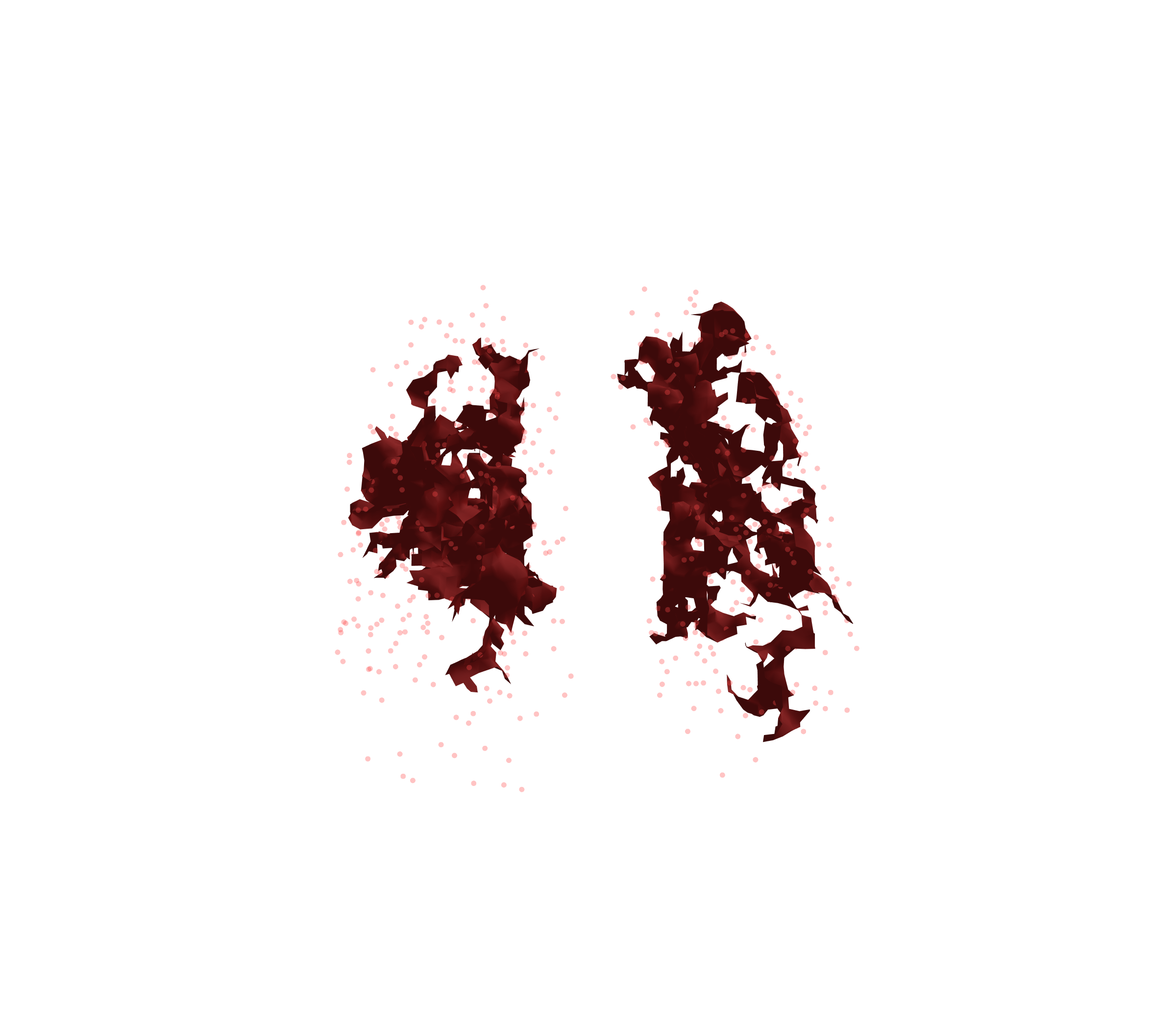Combined Visualization (Expiration) - Front View
