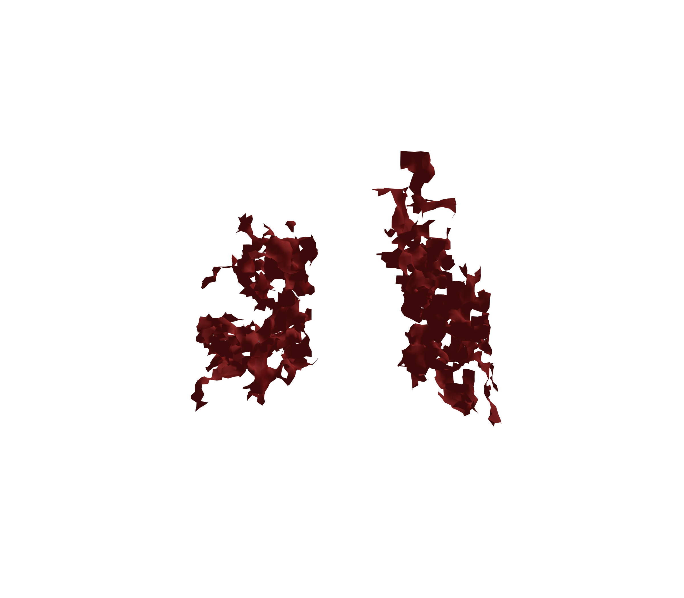 Surface Mesh (Expiration) - Front View