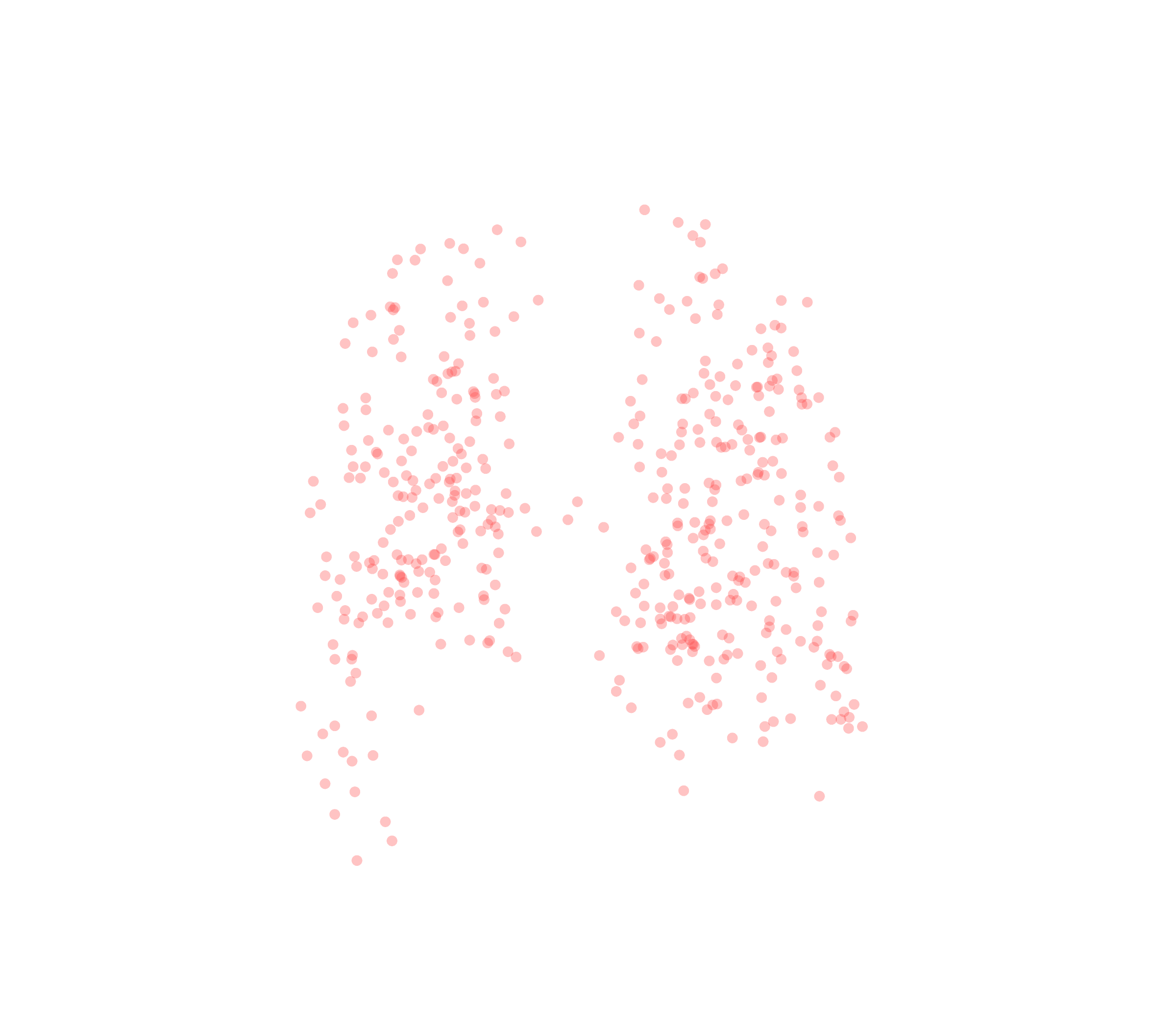 Displacement Vectors (Expiration) - Back View