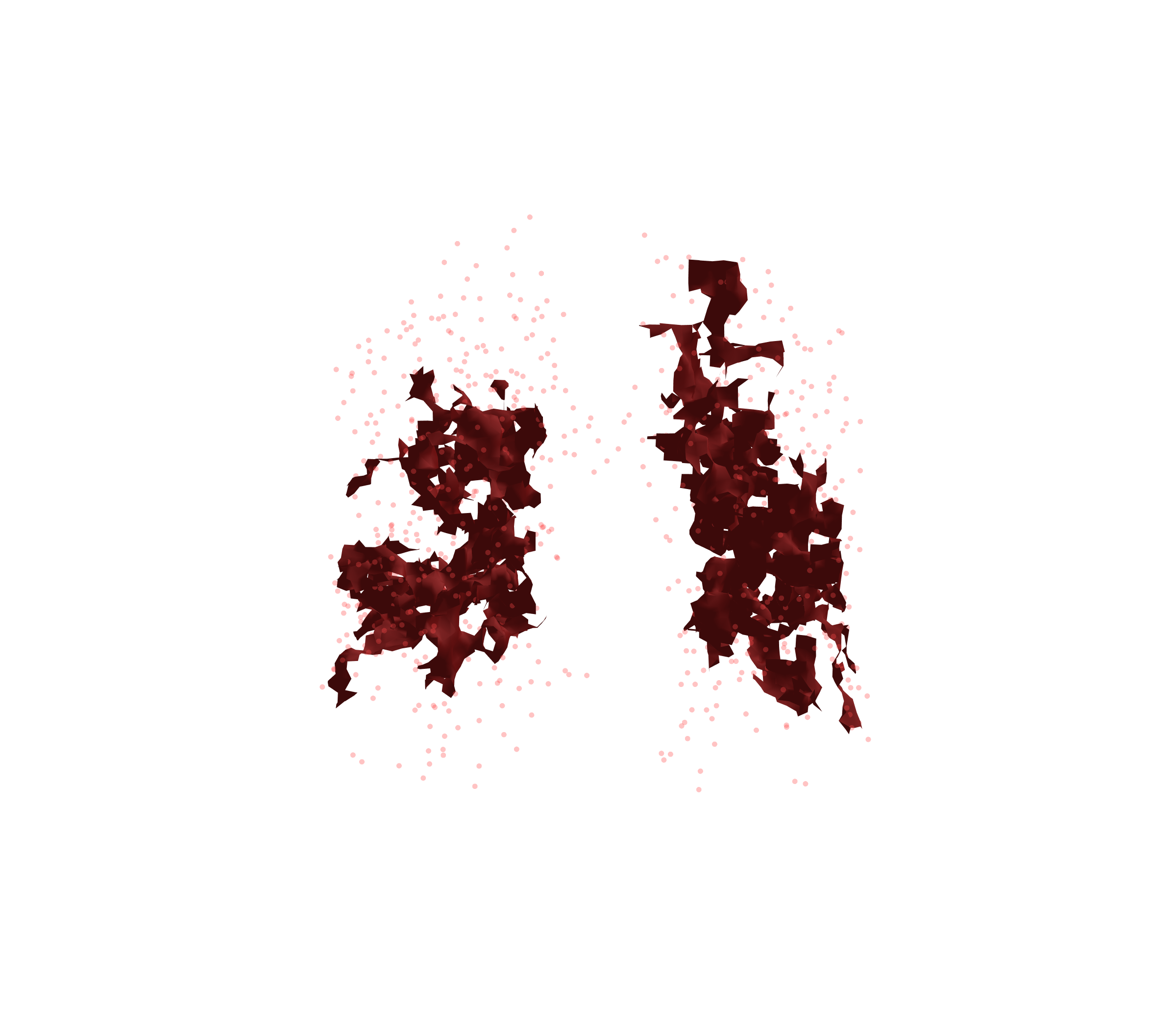 Combined Visualization (Expiration) - Front View