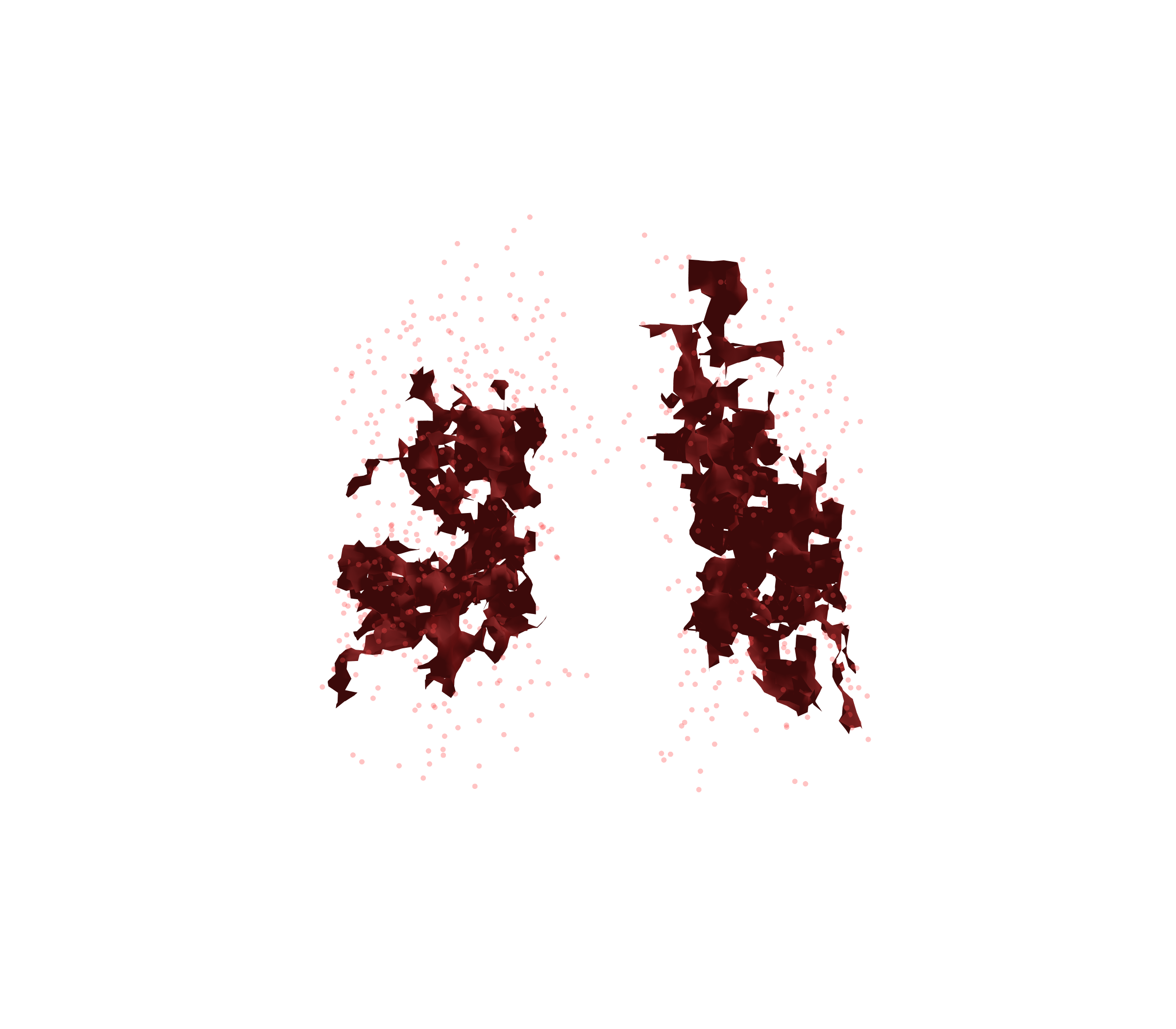 Combined Visualization (Expiration) - Front View