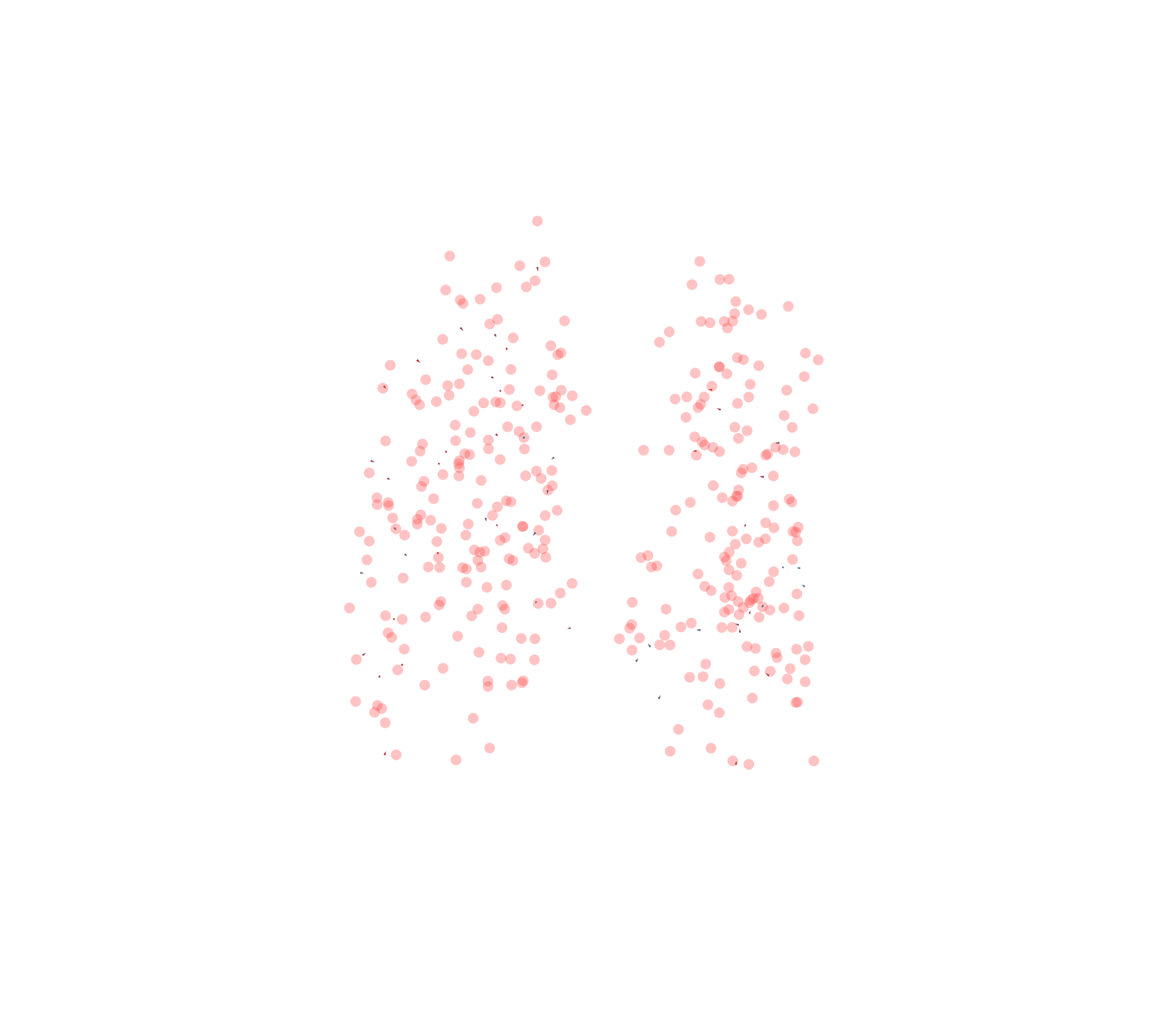 Displacement Vectors - Front View